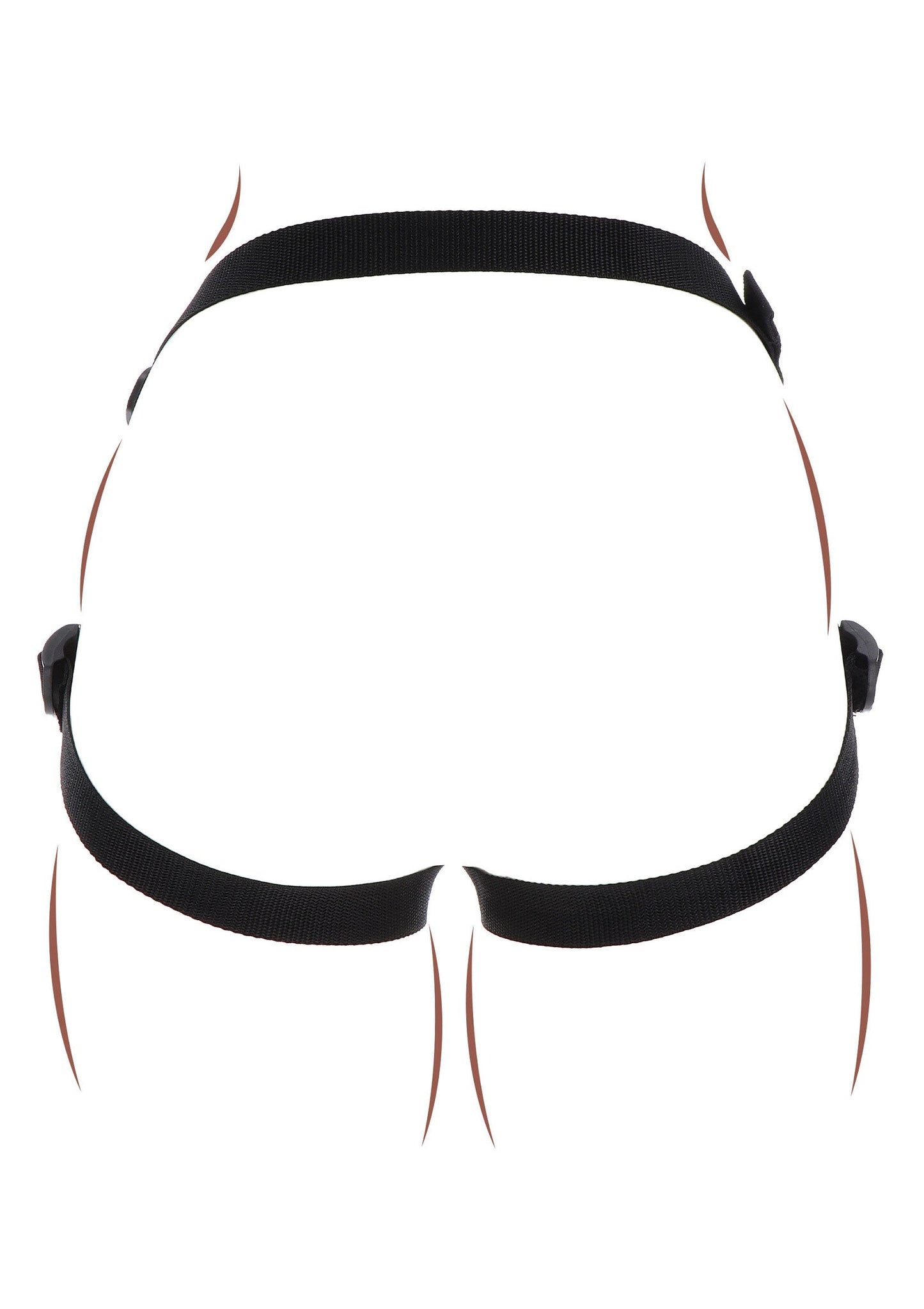 10142 toyjoy get real strap on pleasure hole harness