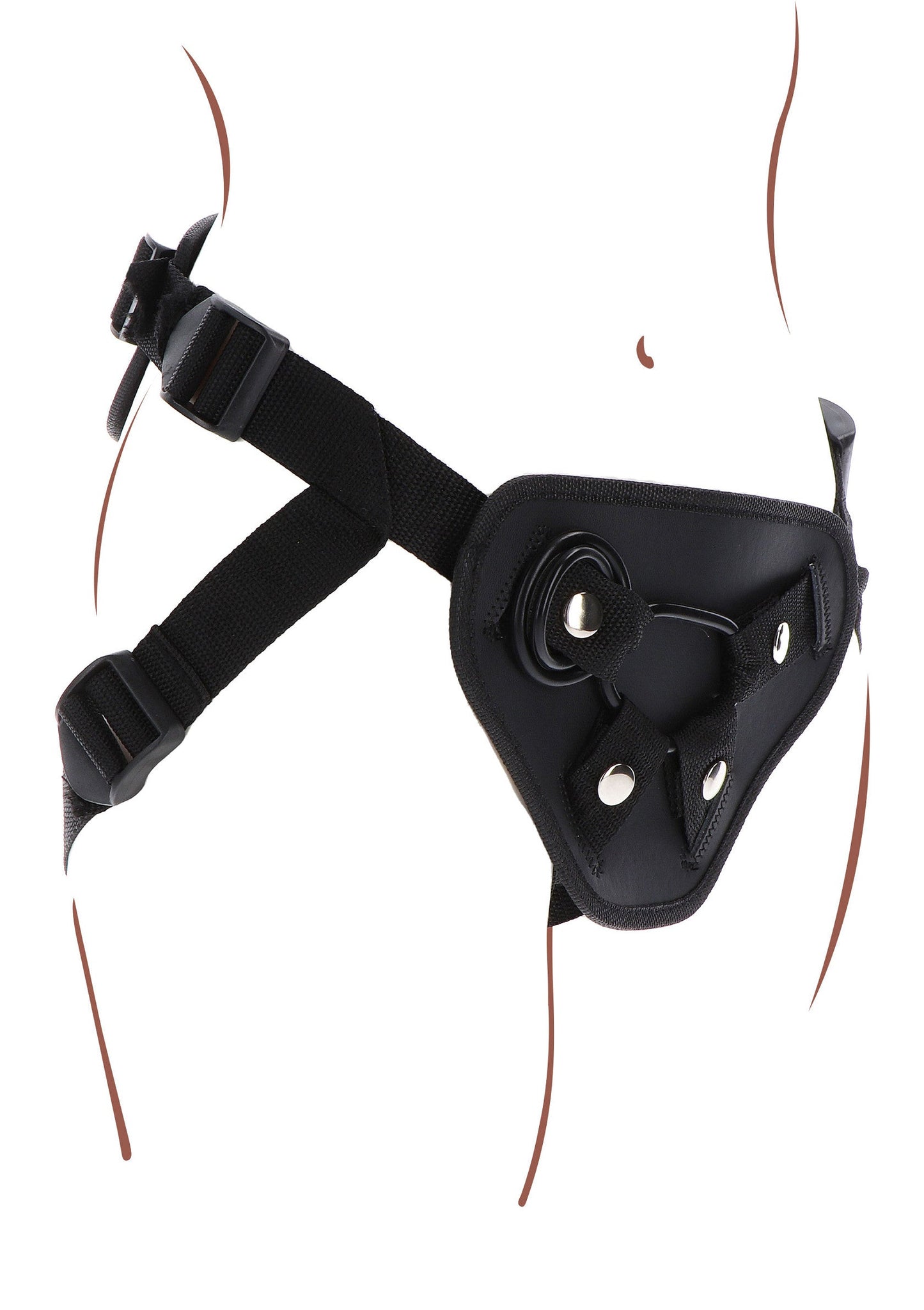 10143 toyjoy get real strap on full cover harness