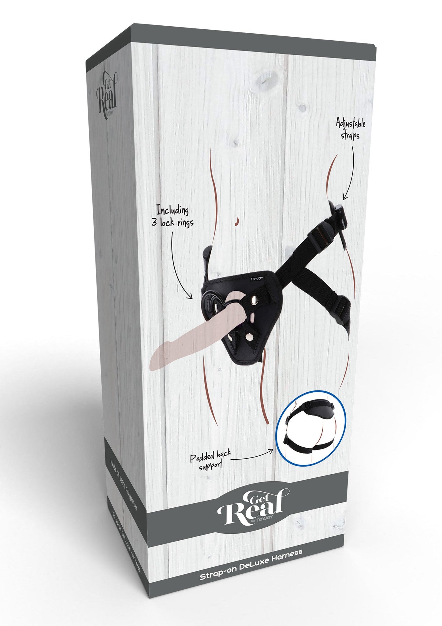 10143 toyjoy get real strap on full cover harness