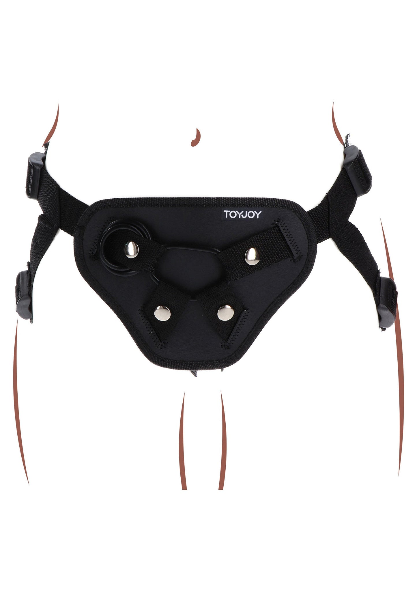 10143 toyjoy get real strap on full cover harness