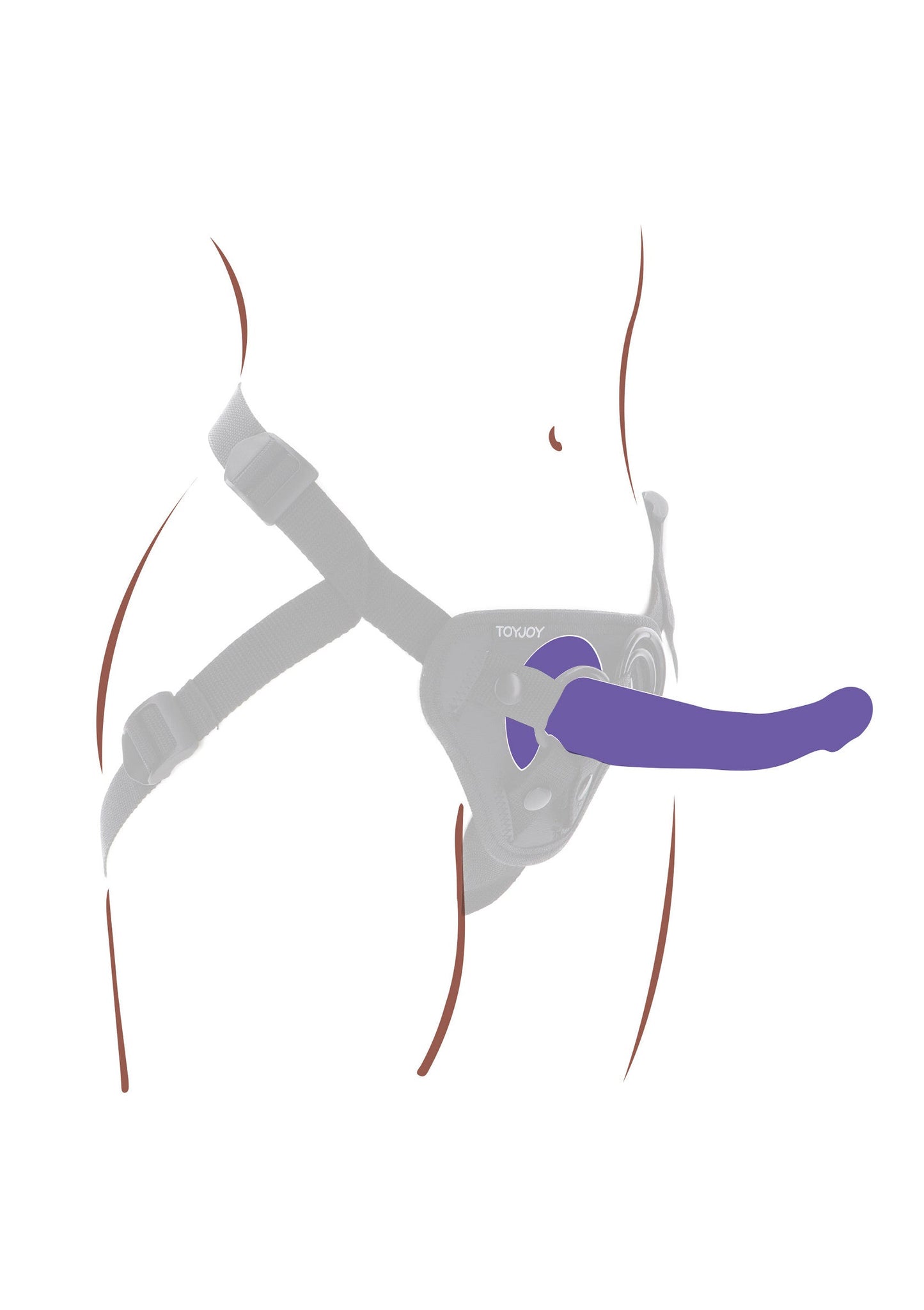 10149 toyjoy get real harness dong silicone l