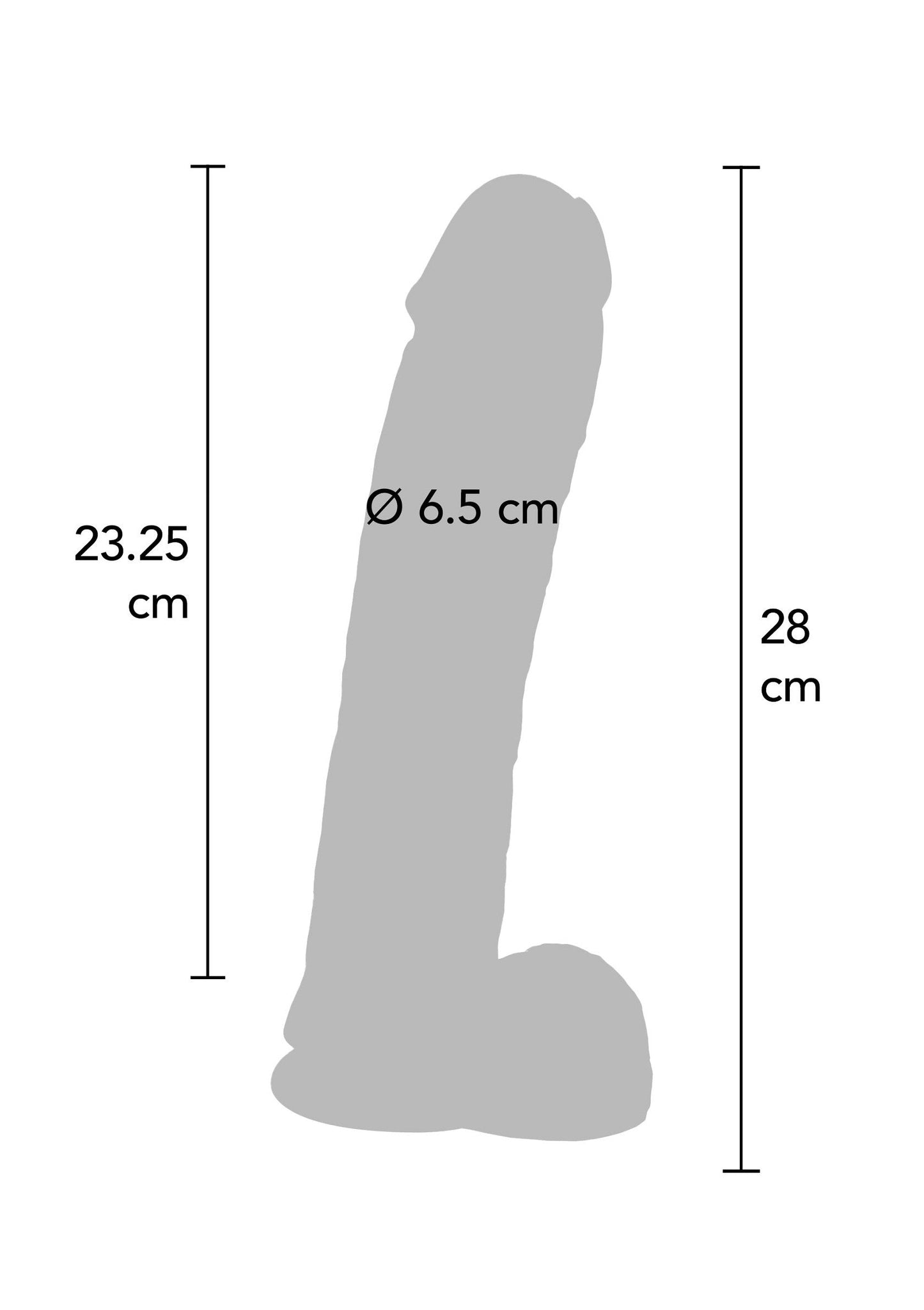 10169 toyjoy get real dildo pvc 28cm
