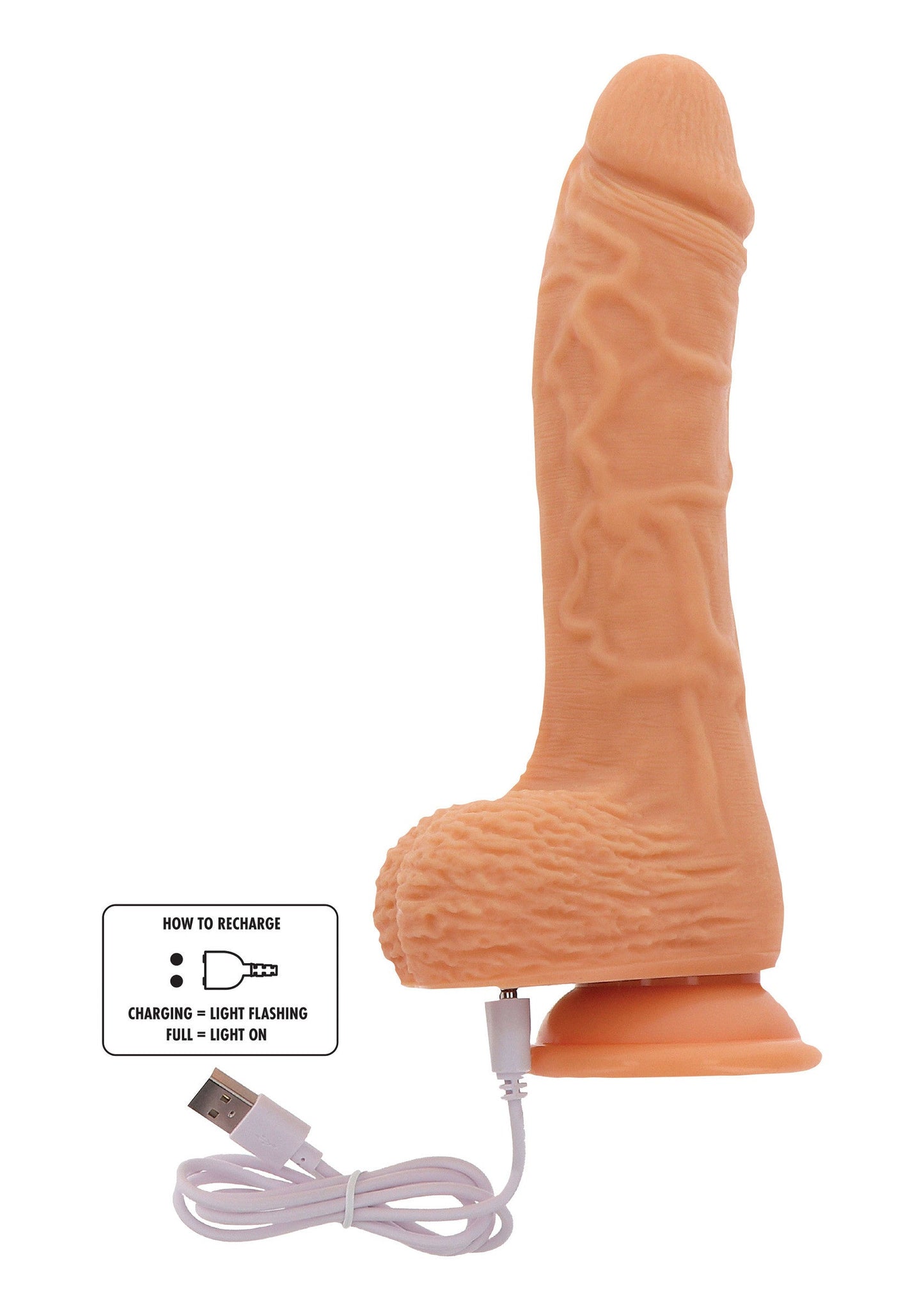 10211 toyjoy get real updown rotating vibrating dildo 21cm
