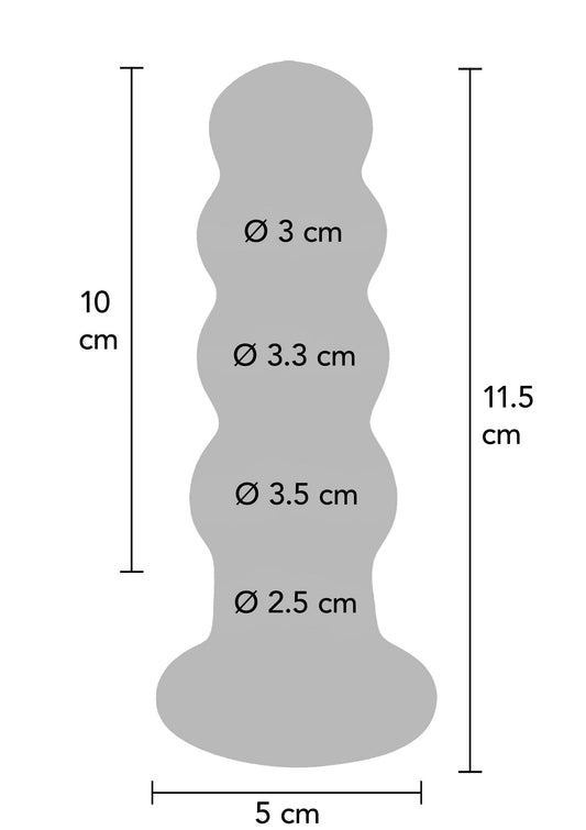 10217 toyjoy buttocks radiant vibrating glass plug