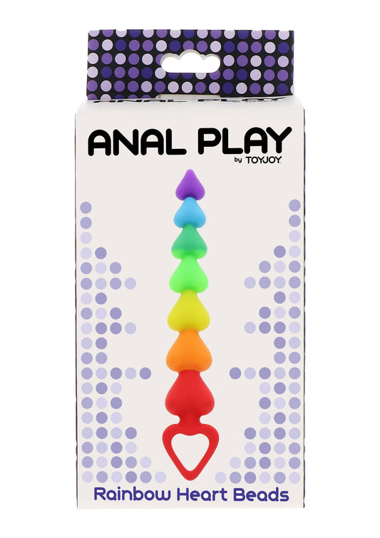 10276 toyjoy anal play rainbow heart beads