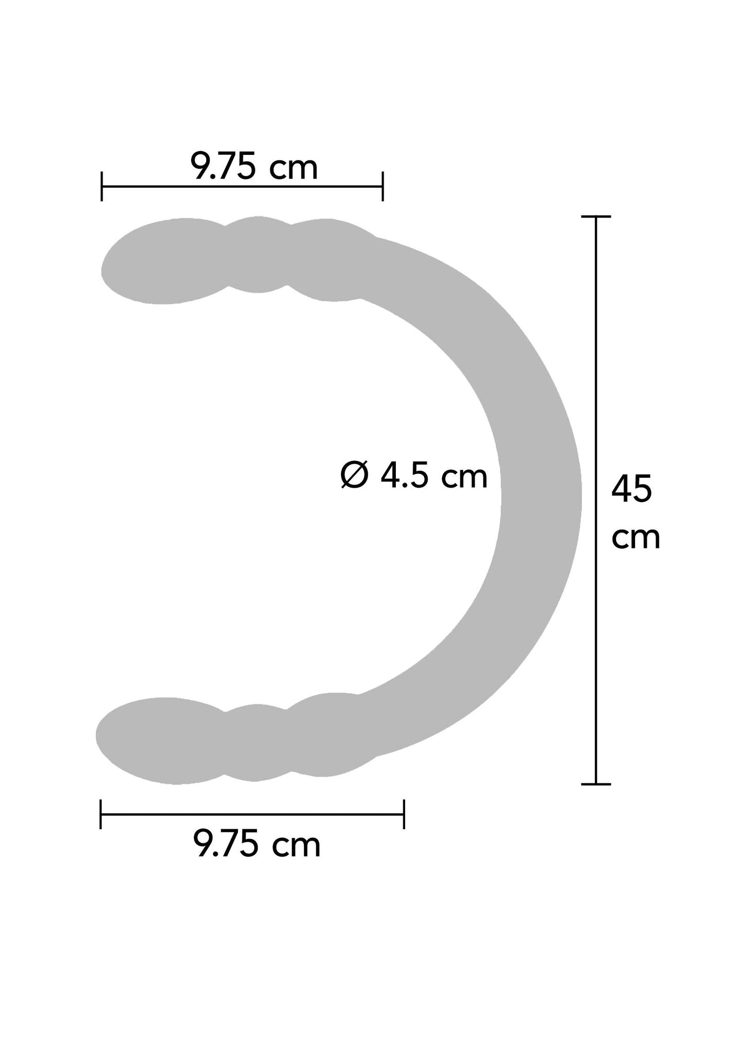 10345 toyjoy classics double digger dong 45cm