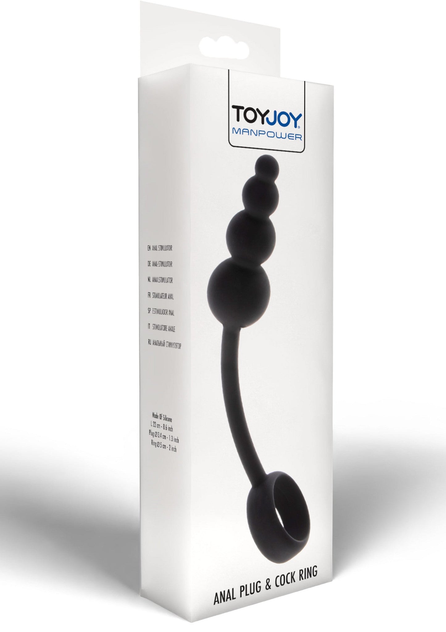 10473 toyjoy manpower anal plug cock ring