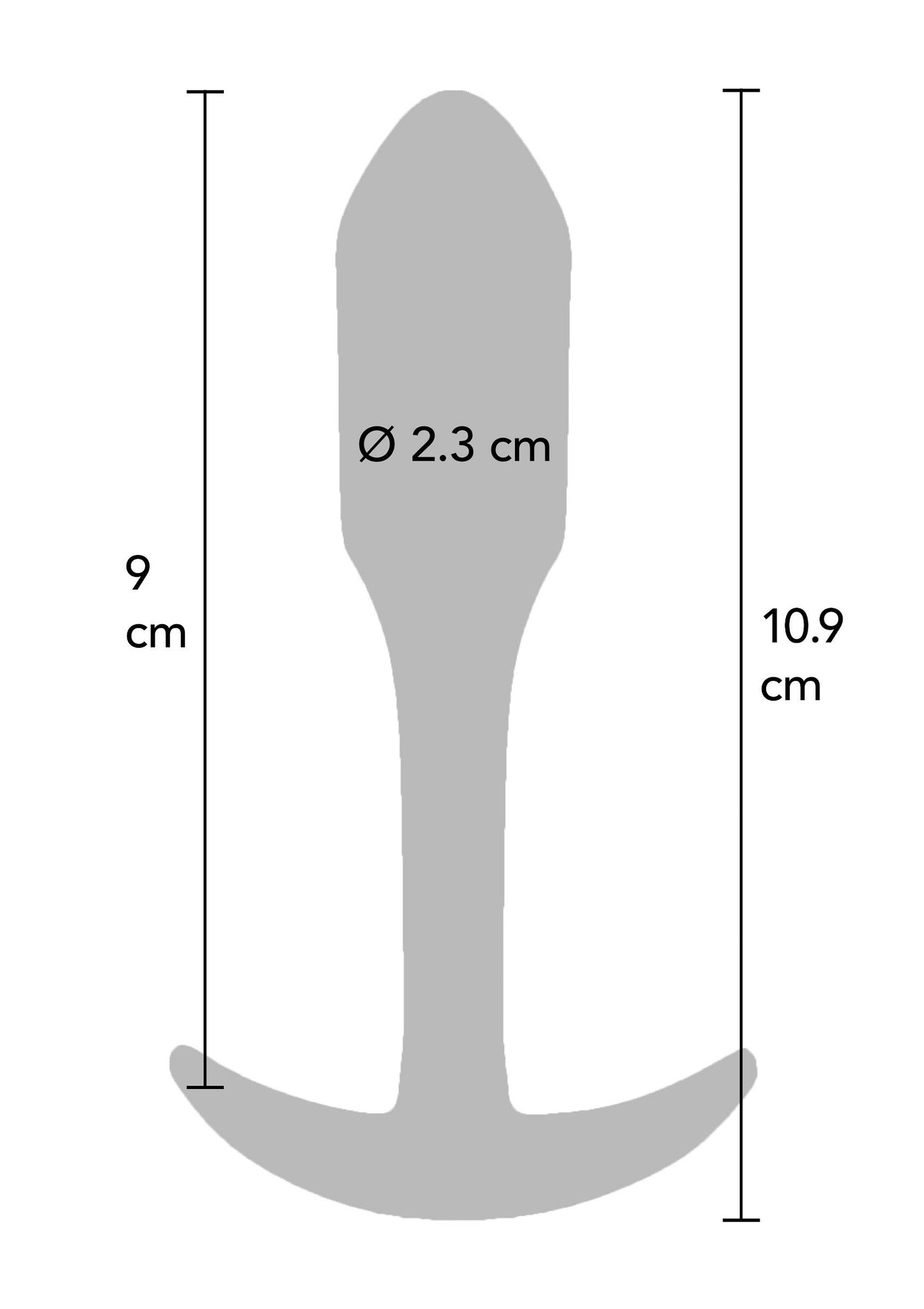 10588 toyjoy anal play smooth analplug medium