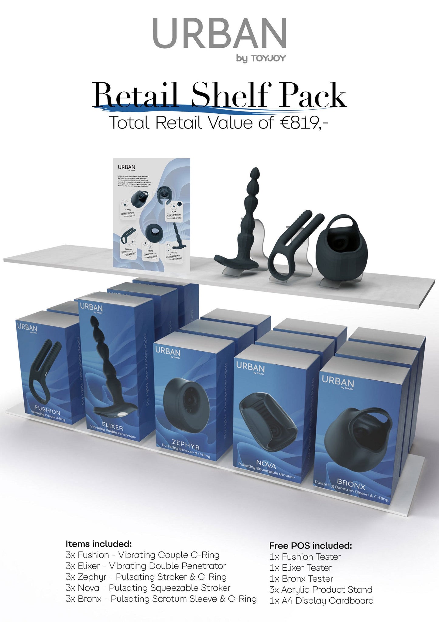 Retail Shelf Pack: ToyJoy Urban Male