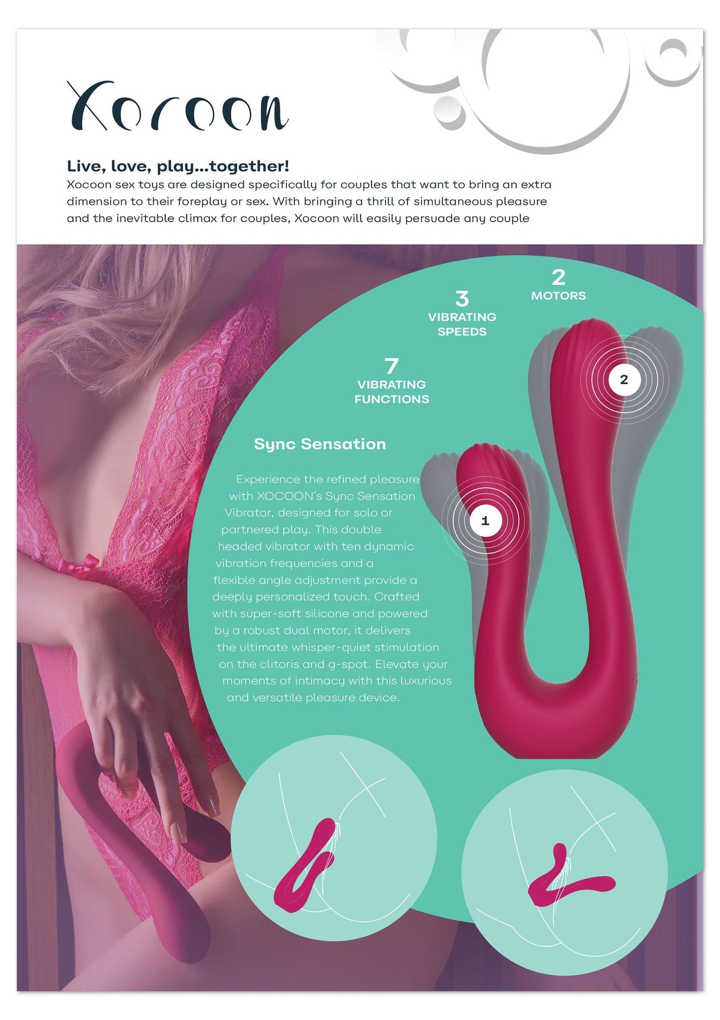 Retail Shelf Pack: Xocoon Sync Sensation Vibrator