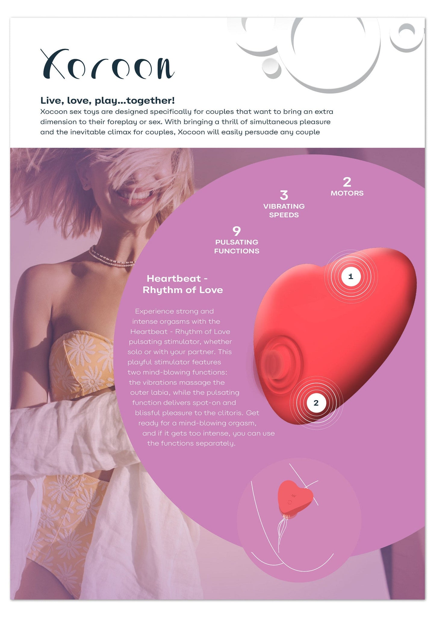 Retail Shelf Pack: Xocoon Heartbeat Pulsating Stimulator
