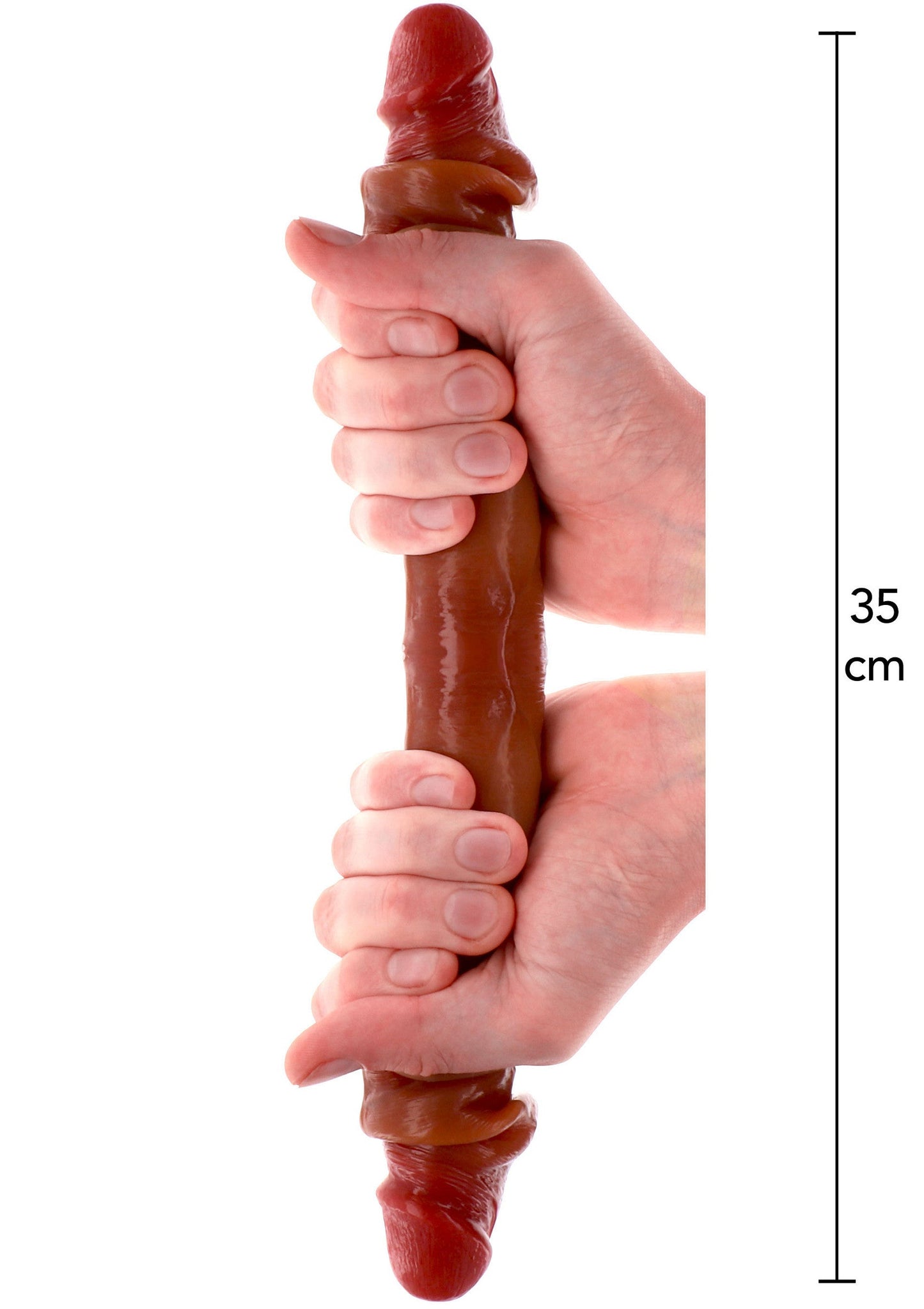 11206 toyjoy get real foreskin double dong silicone 35cm