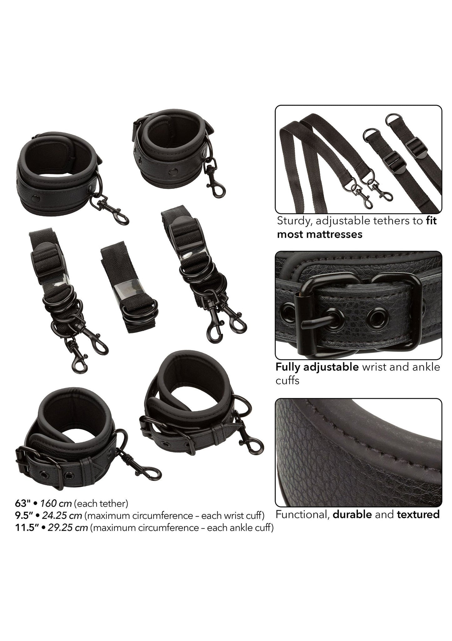 11936 calexotics nocturnal nocturnal bed restraints