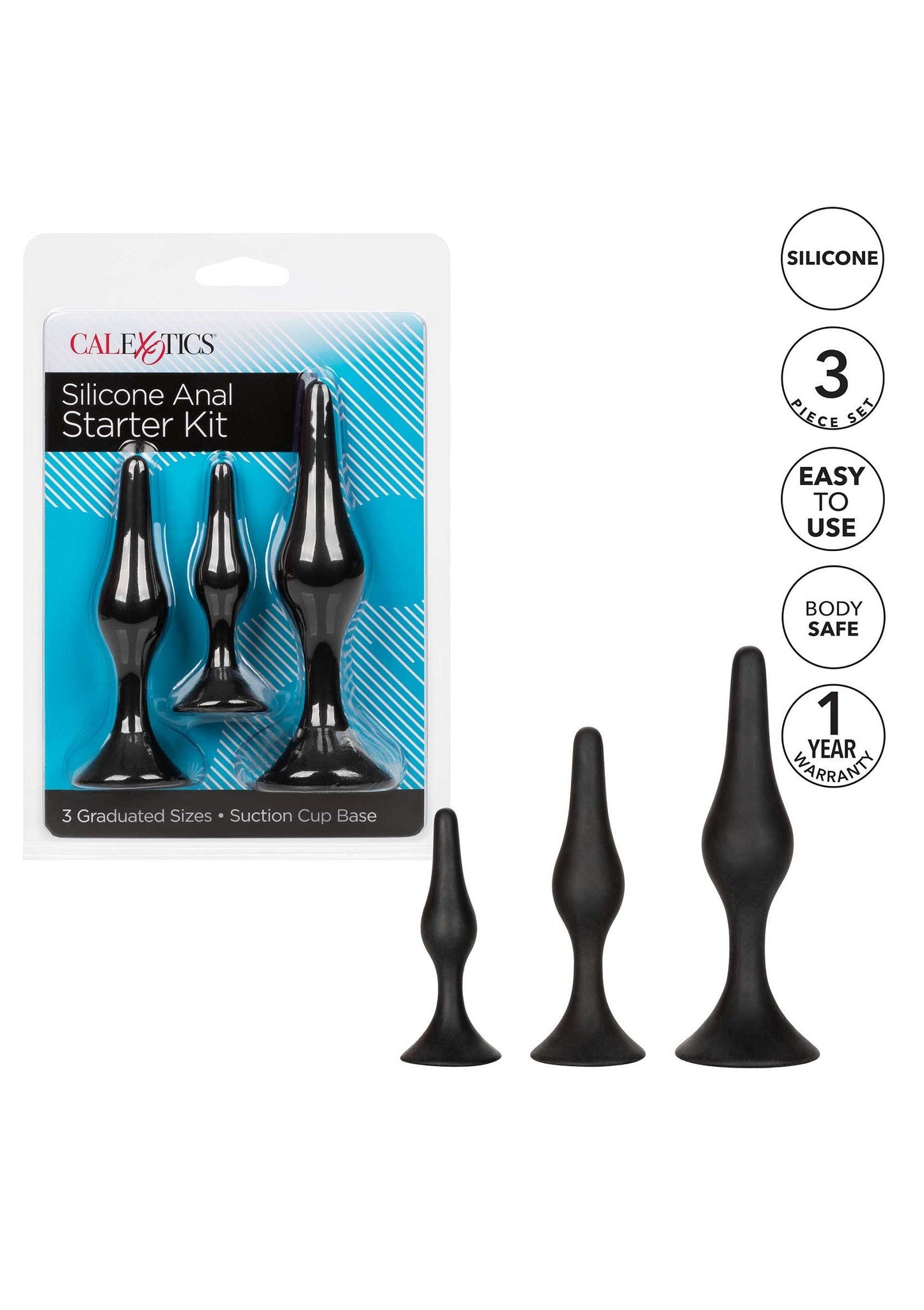 12028 calexotics anal silicone anal starter kit