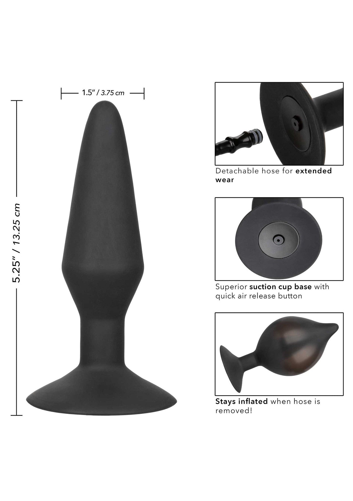 12032 calexotics anal large silicone inflatable plug