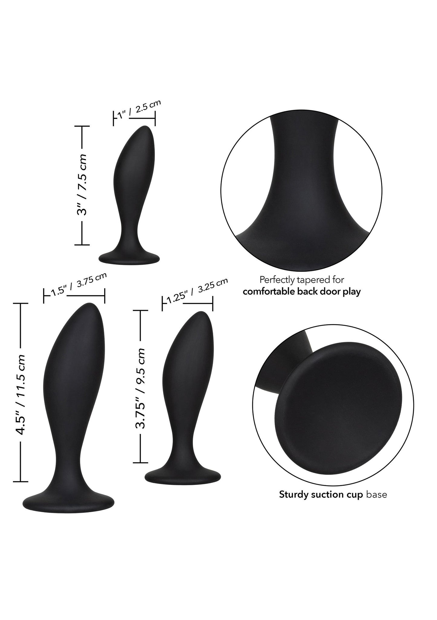 12035 calexotics anal silicone anal curve kit