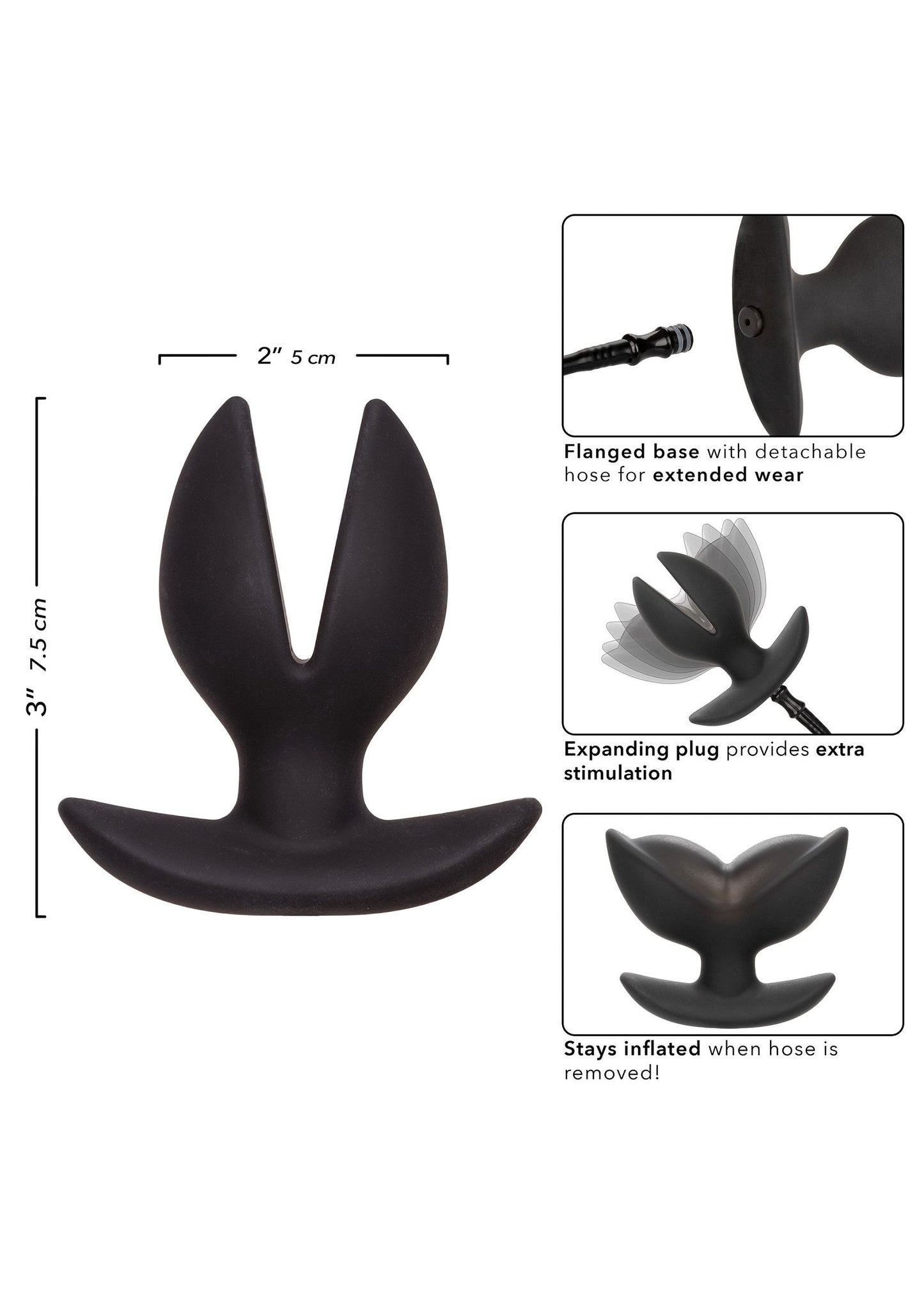 12037 calexotics anal expandable inflatable plug