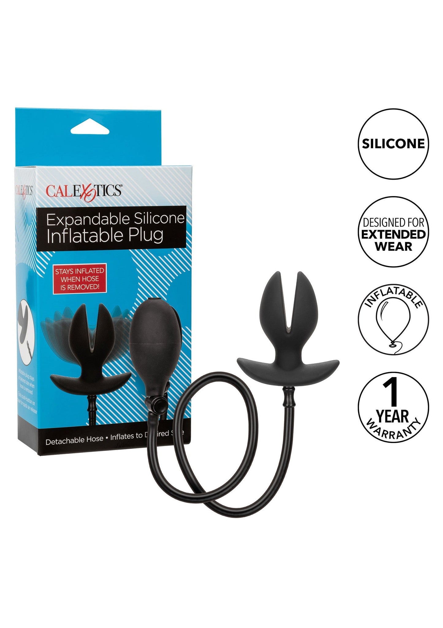 12037 calexotics anal expandable inflatable plug