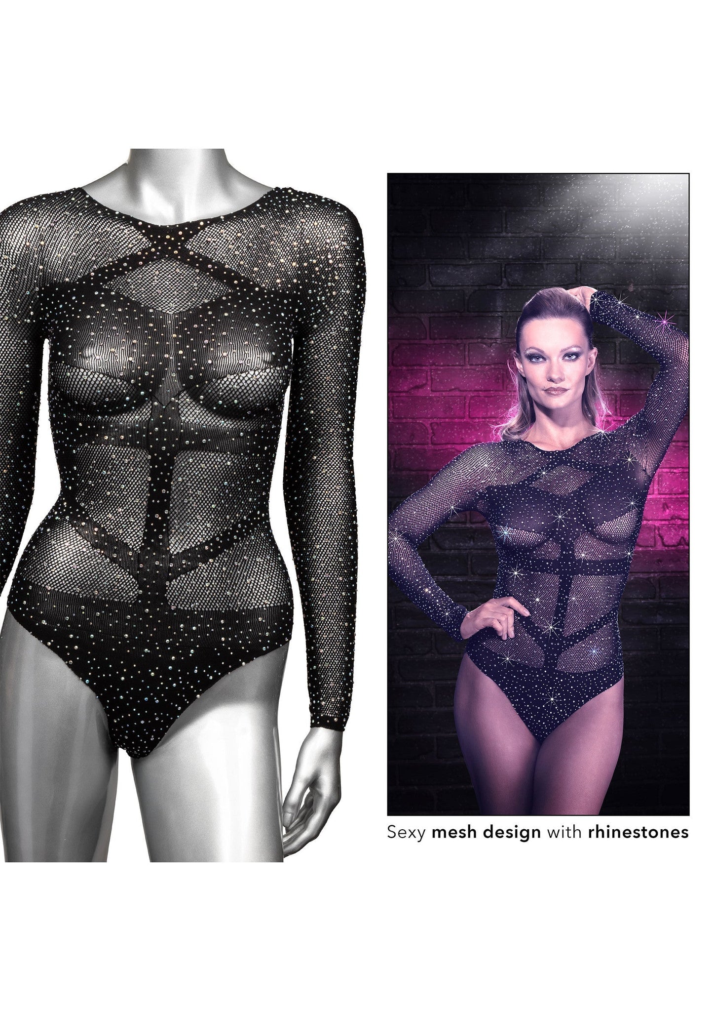12269 calexotics radiance long sleeve bodysuit
