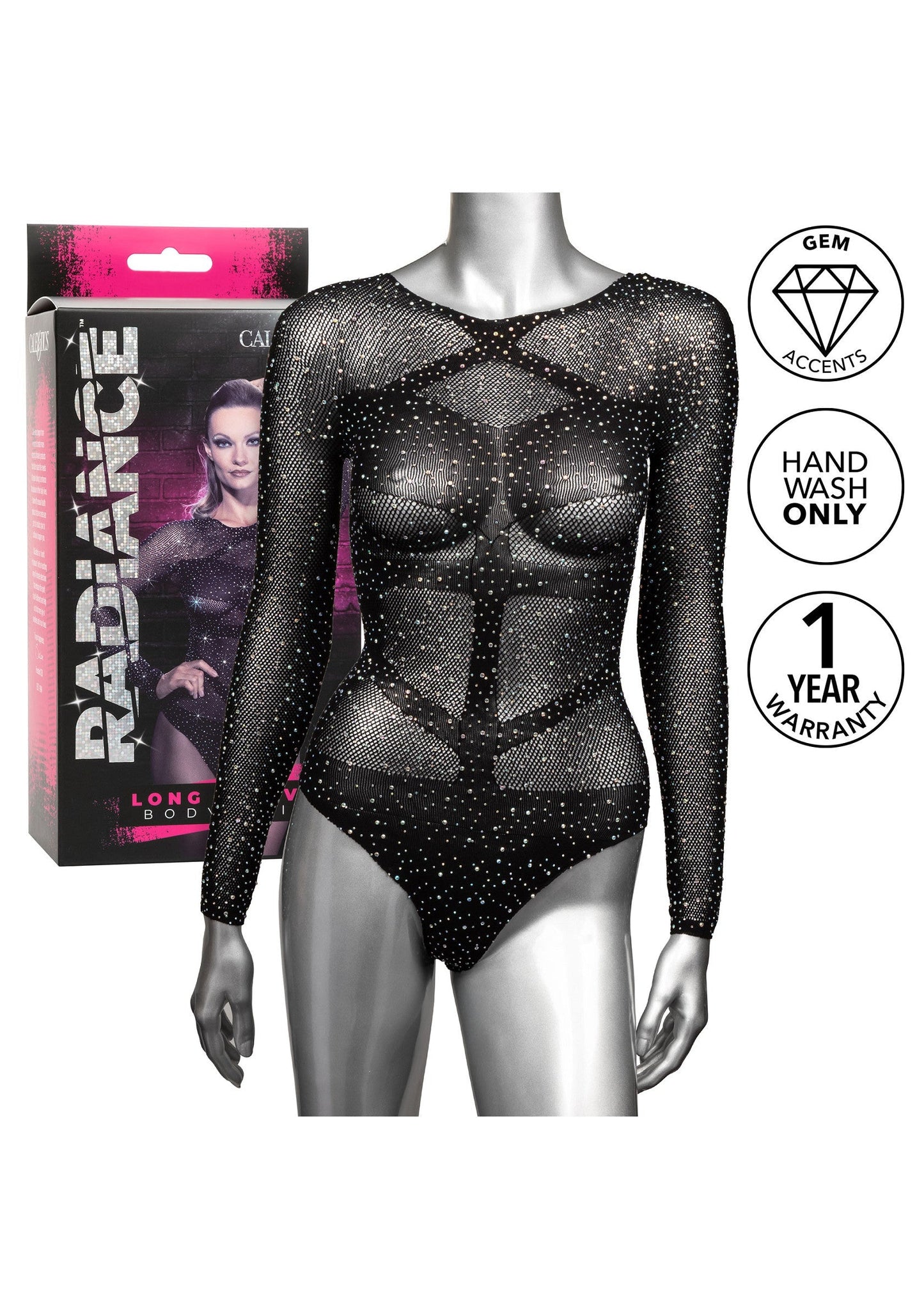 12269 calexotics radiance long sleeve bodysuit