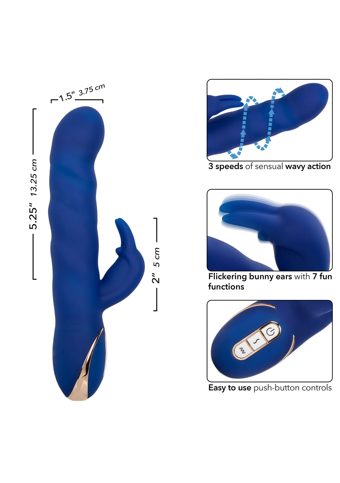 12430 calexotics jack rabbits signature silicone wave motion rabbit