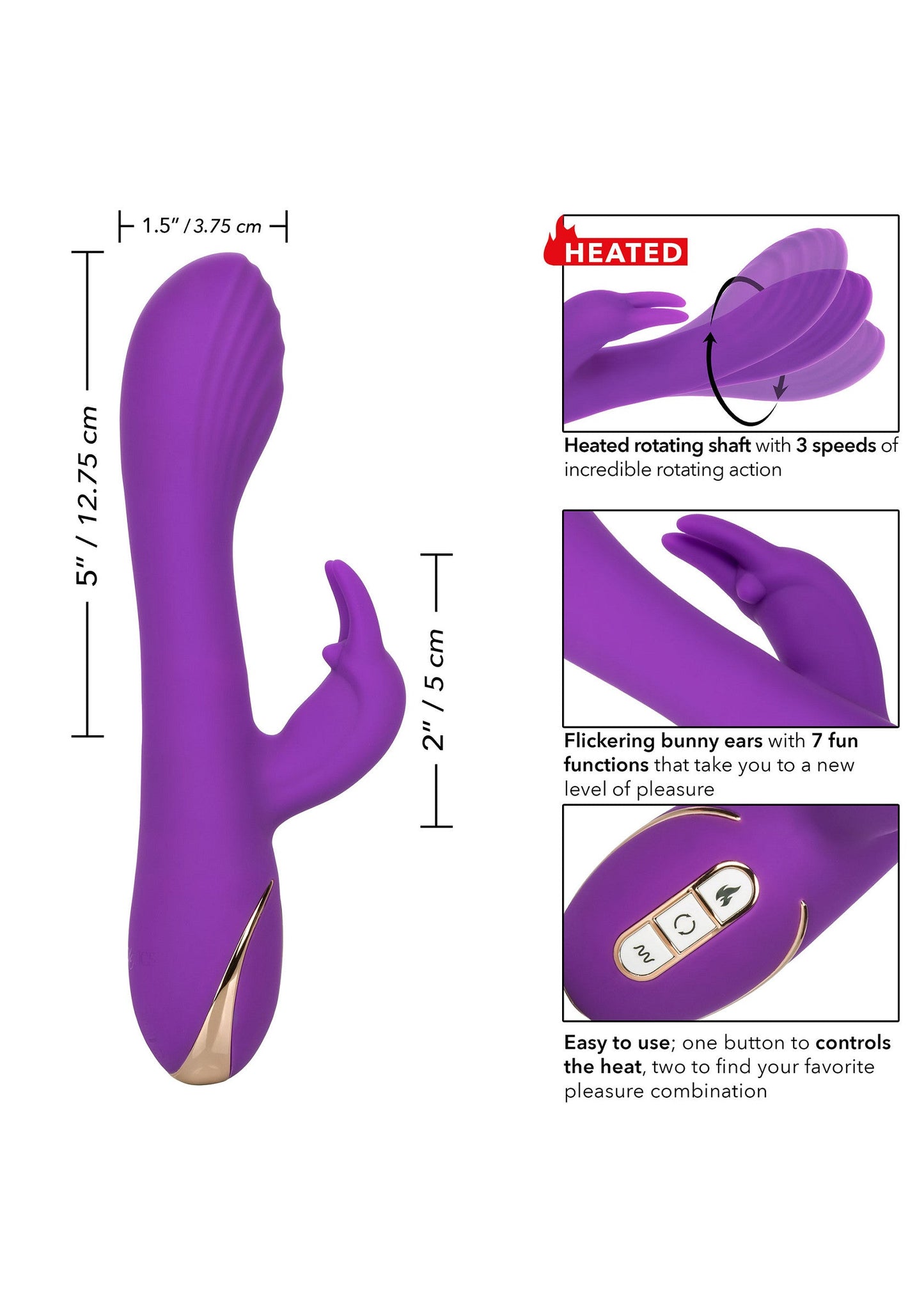 12435 calexotics jack rabbits signature heated rotating g rabbit