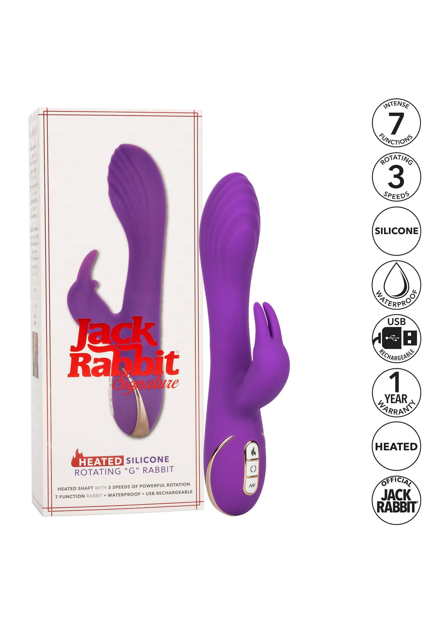 12435 calexotics jack rabbits signature heated rotating g rabbit