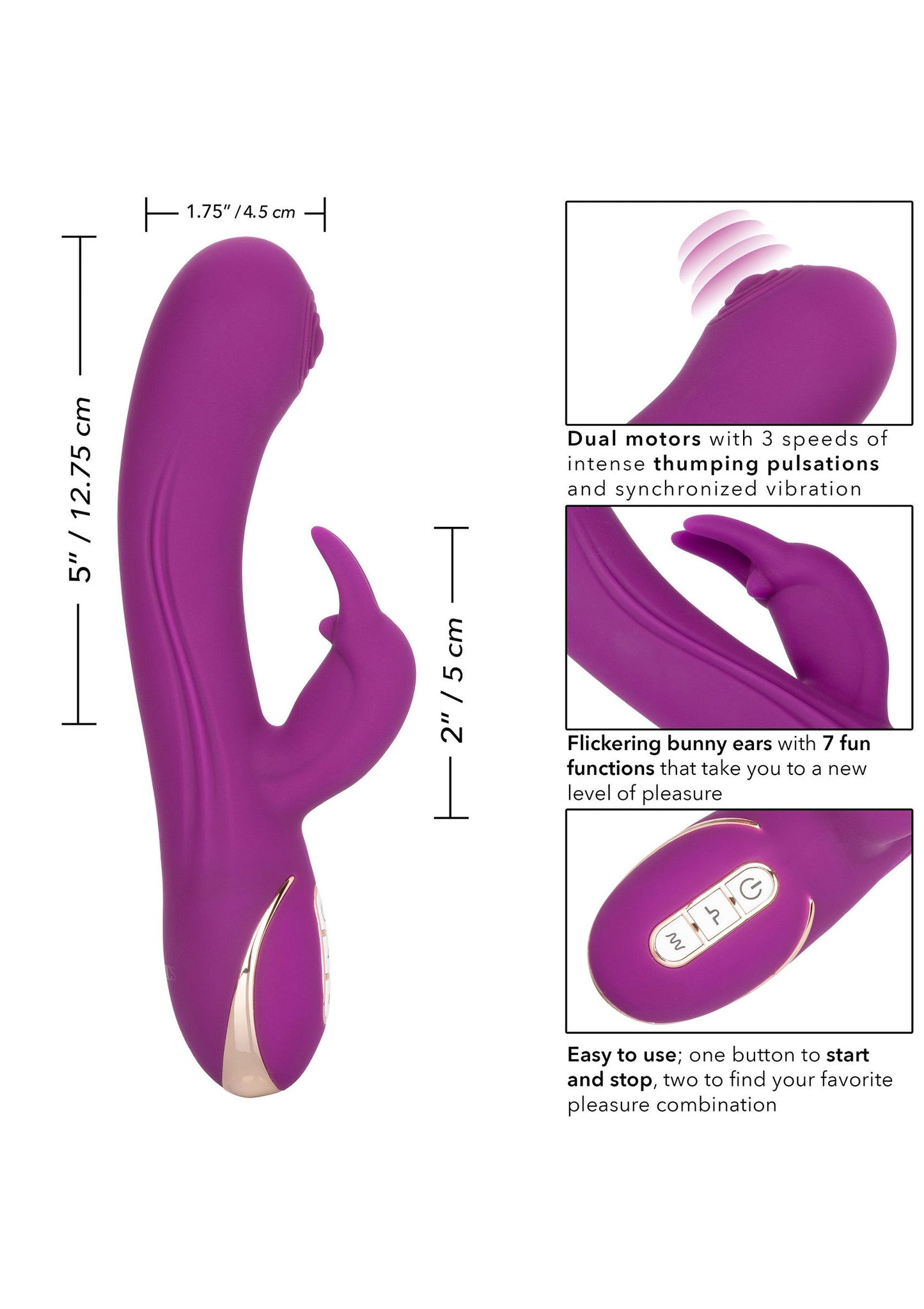 12439 calexotics jack rabbits signature silicone thumping rabbit