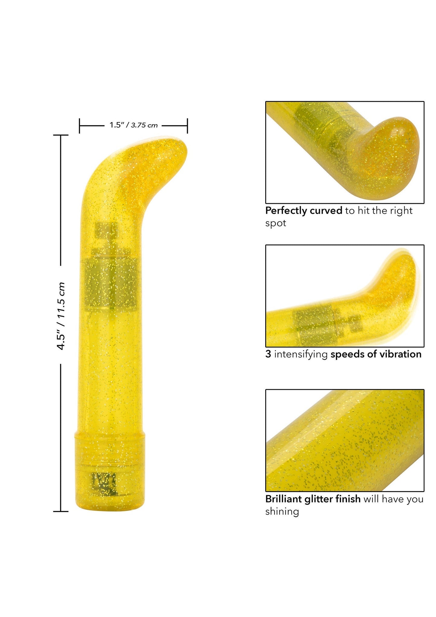 12516 calexotics personality vibes sparkle mini g vibrator
