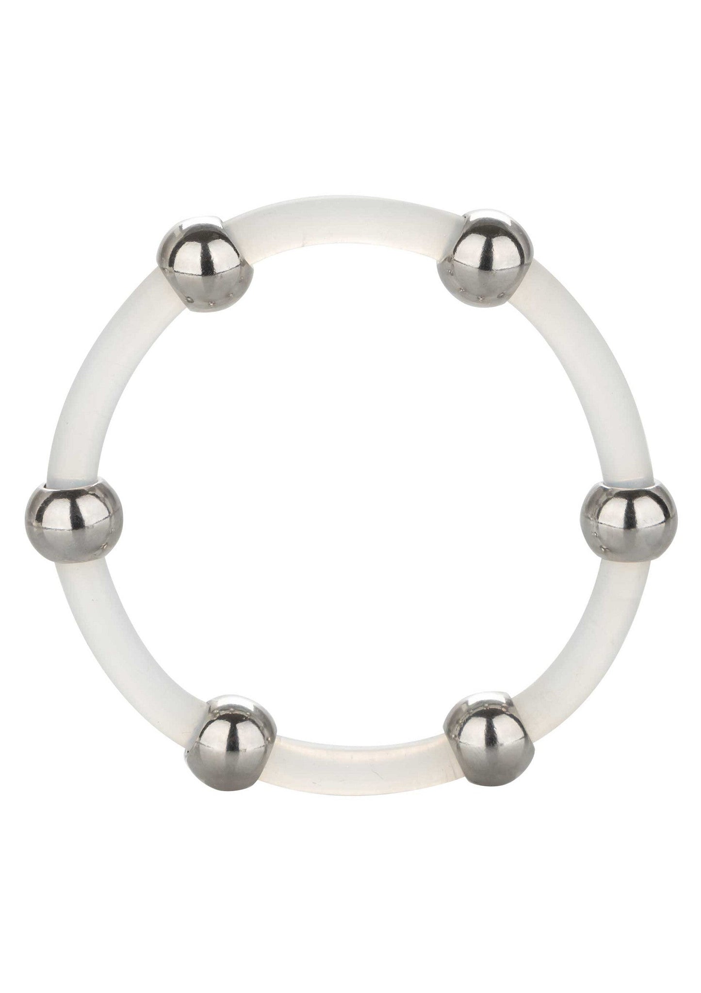 12766 calexotics rings steel beaded silicone ring xl