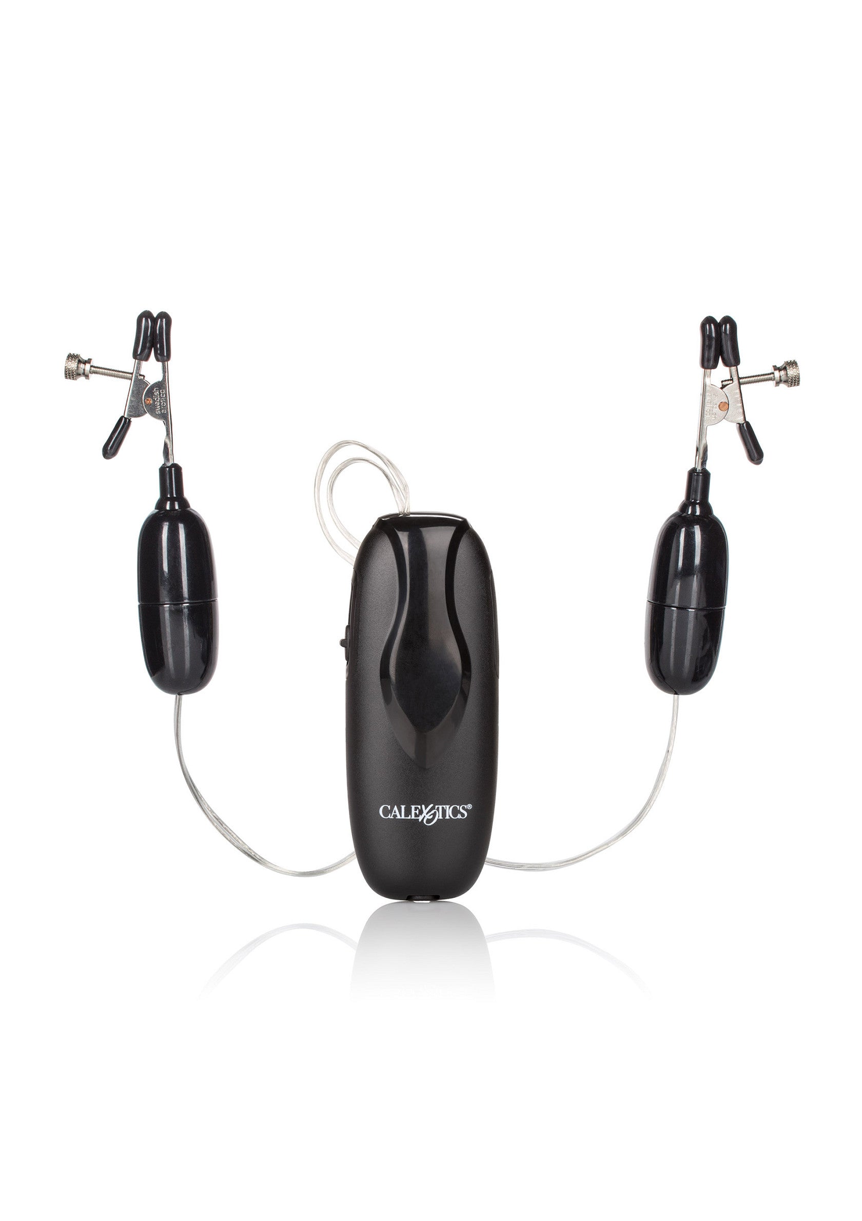 12928 calexotics nipple play vibrating nipple clamps