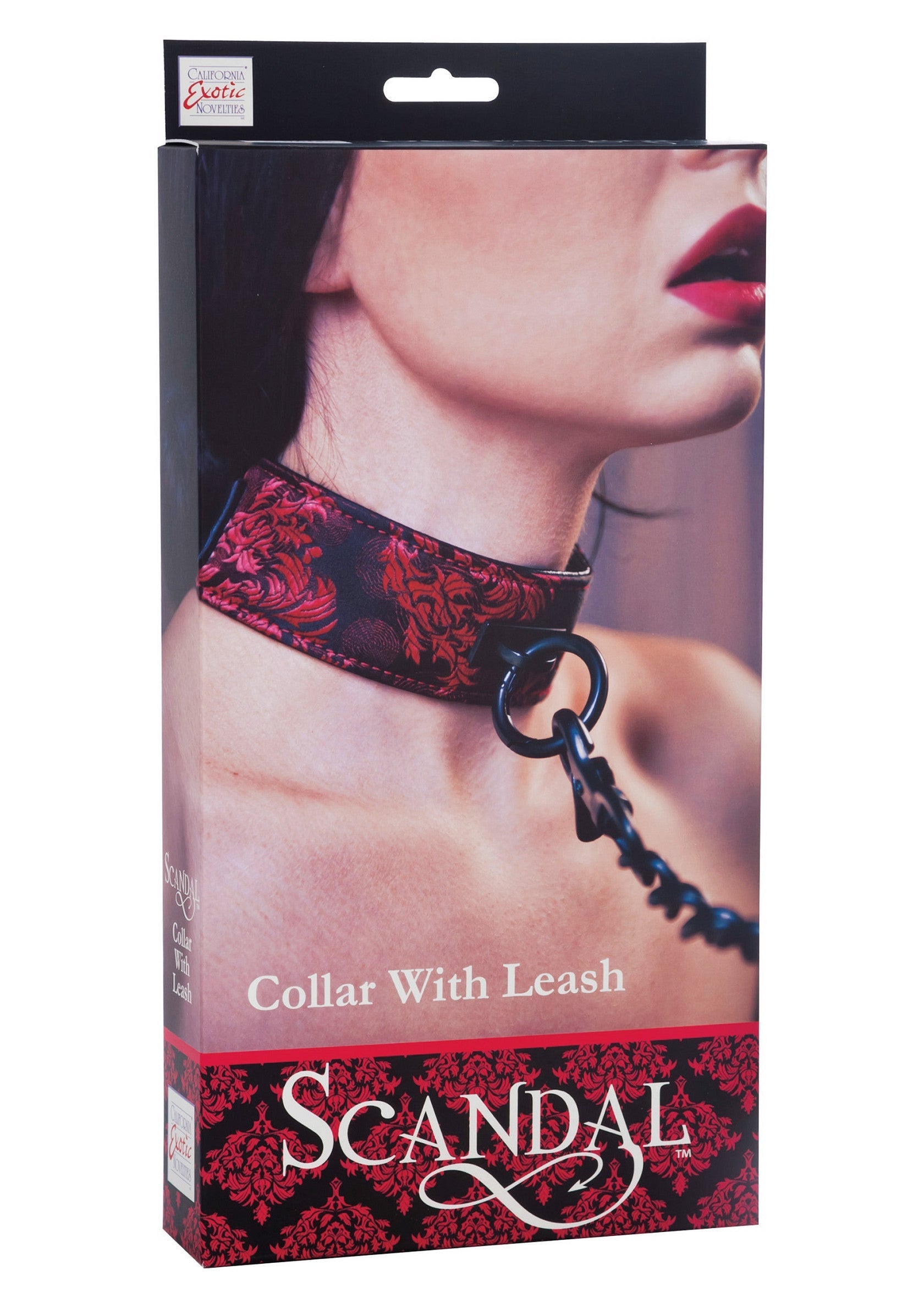 13012 calexotics scandal scandal collar with leash