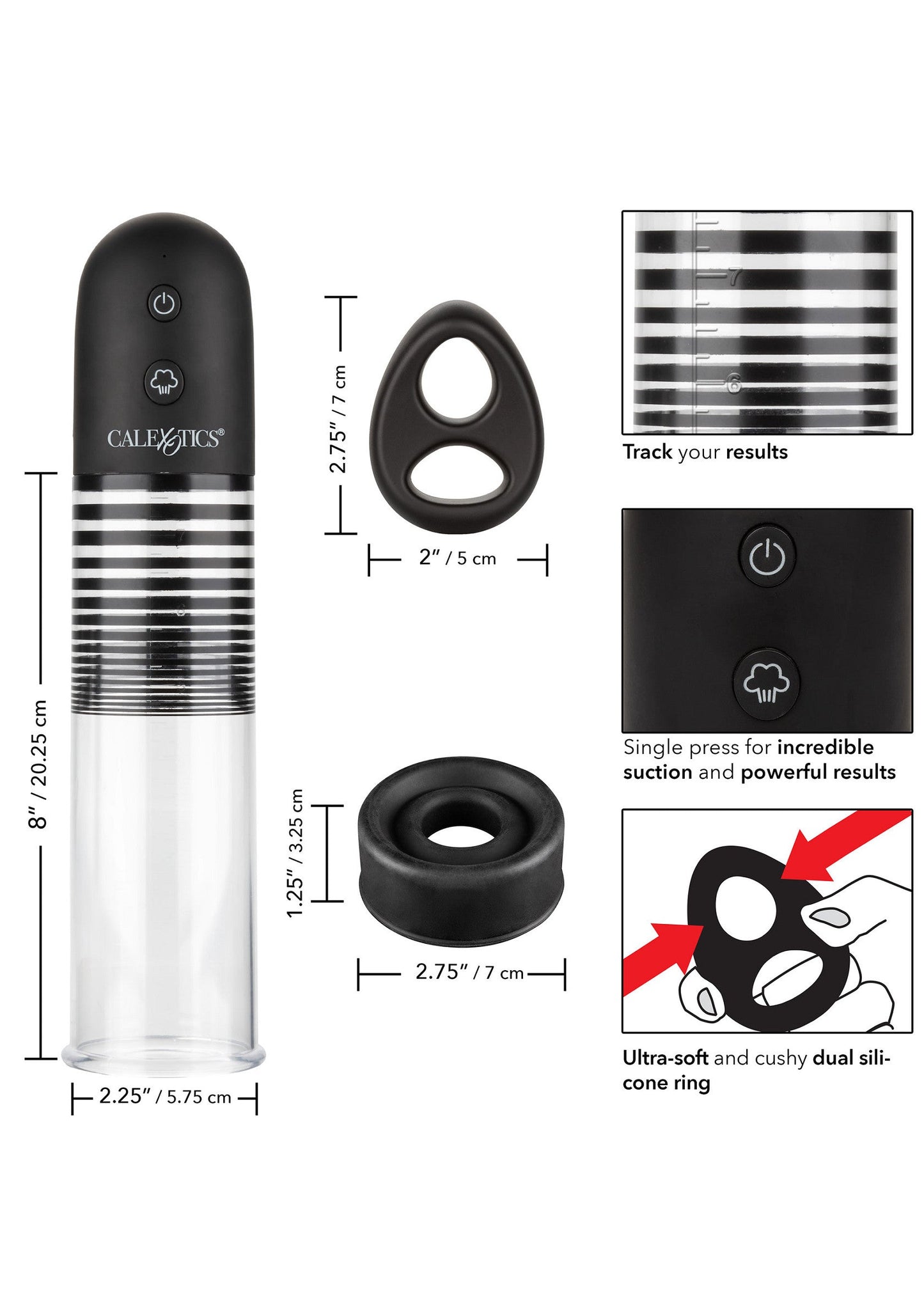 13389 calexotics optimum series rechargeable ez pump kit