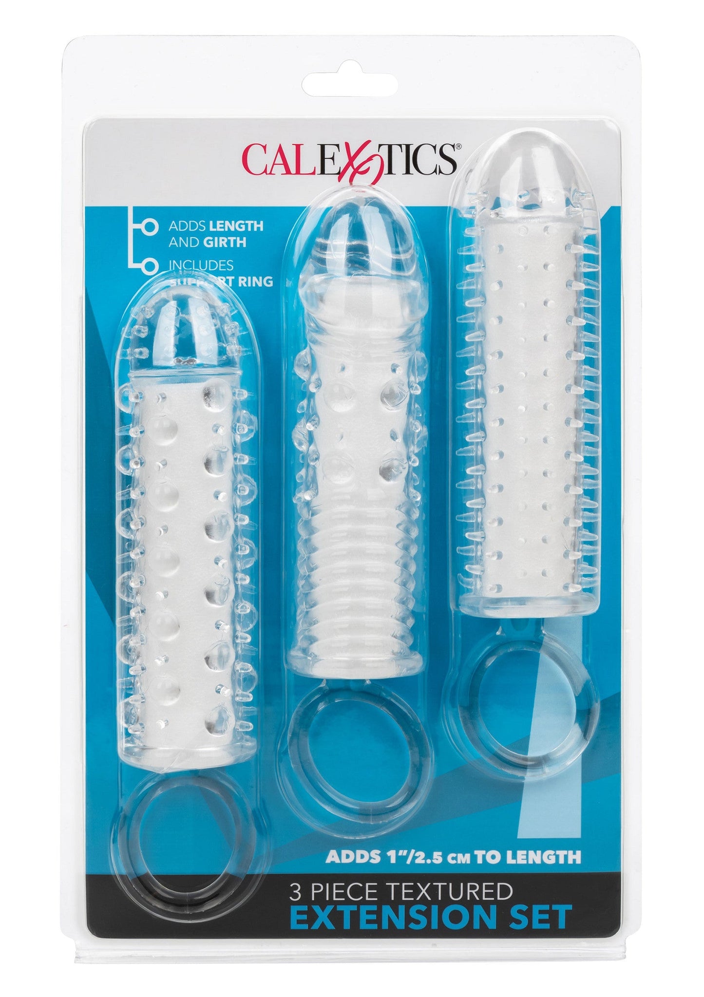 13462 calexotics extensions textured extension set 3 pcs