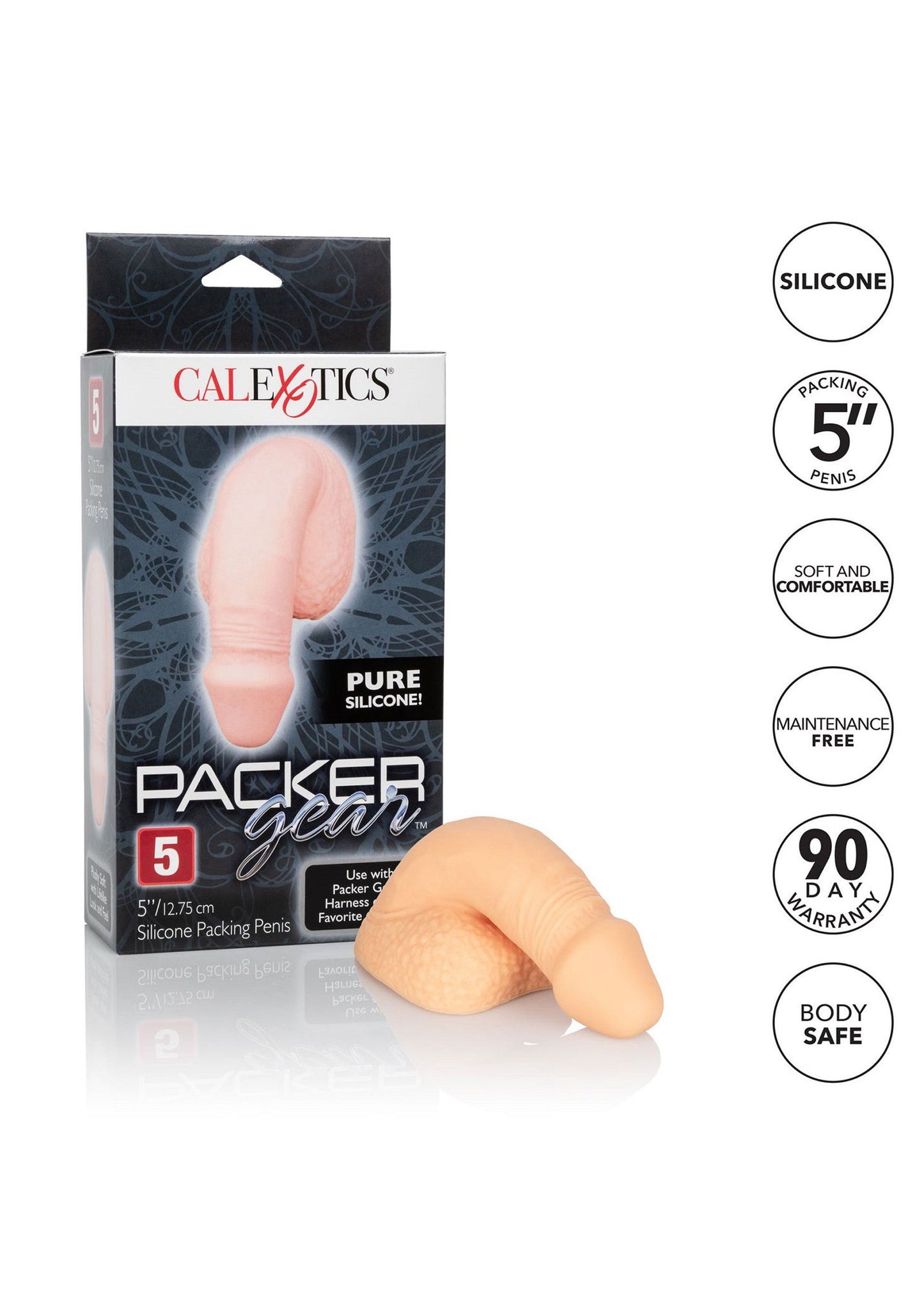 13488 calexotics packer gear 5 inch silicone packing penis