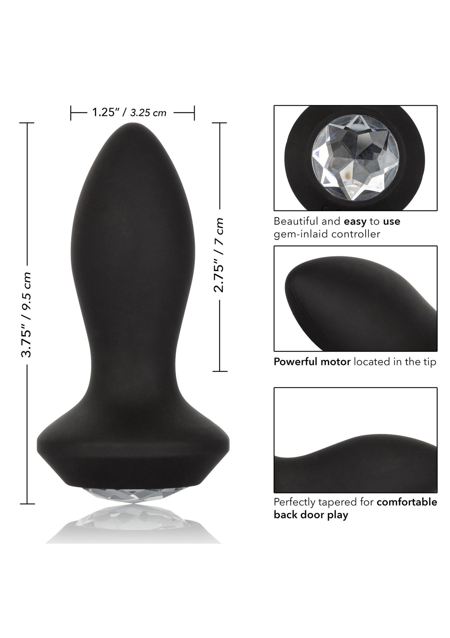 13685 calexotics power gem vibrating petite crystal probe