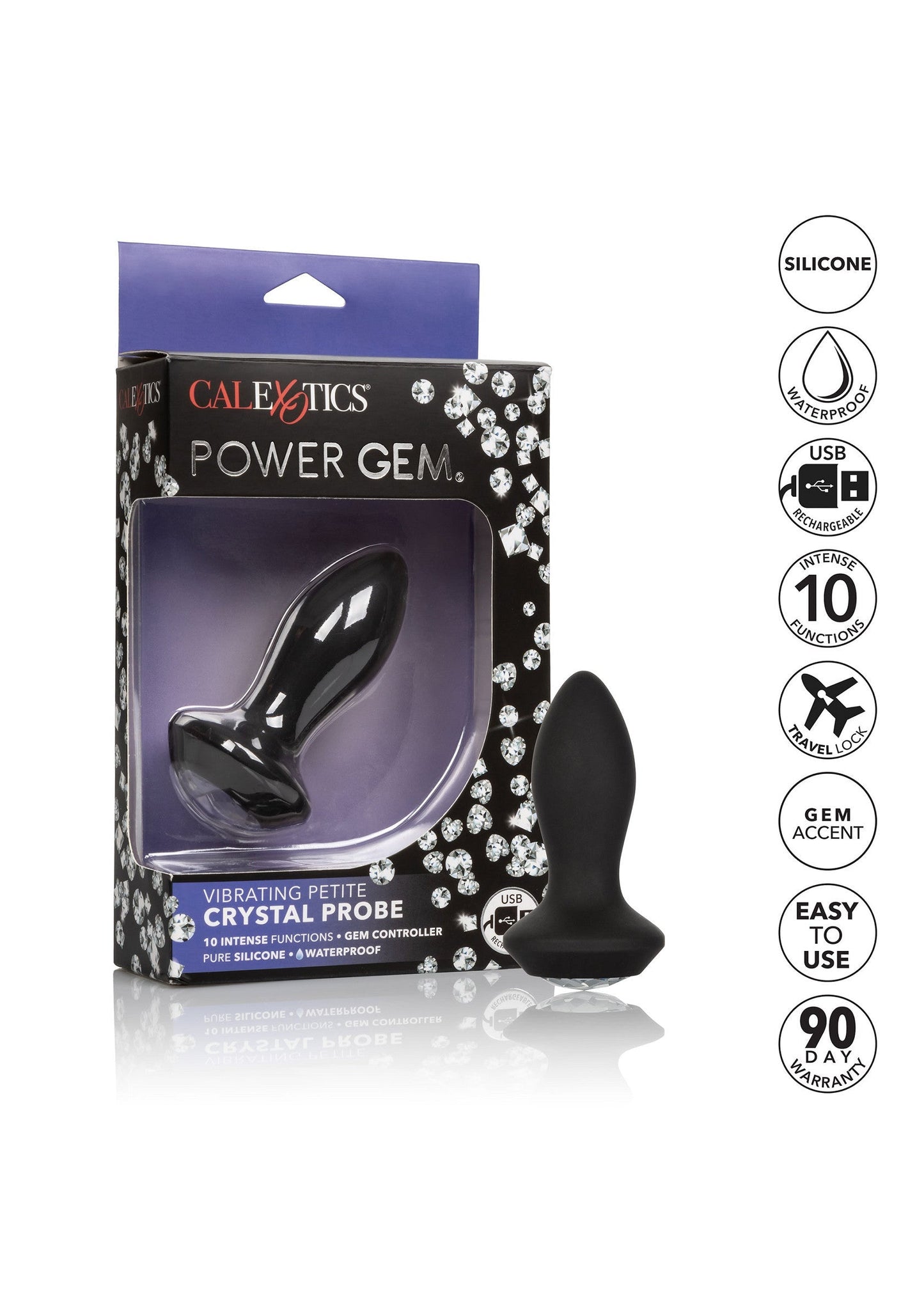 13685 calexotics power gem vibrating petite crystal probe