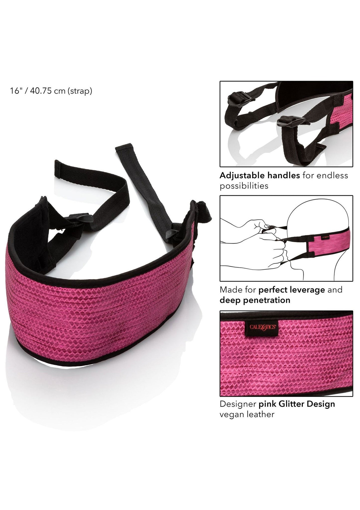 13844 calexotics tickle me pink tickle me pink bj strap