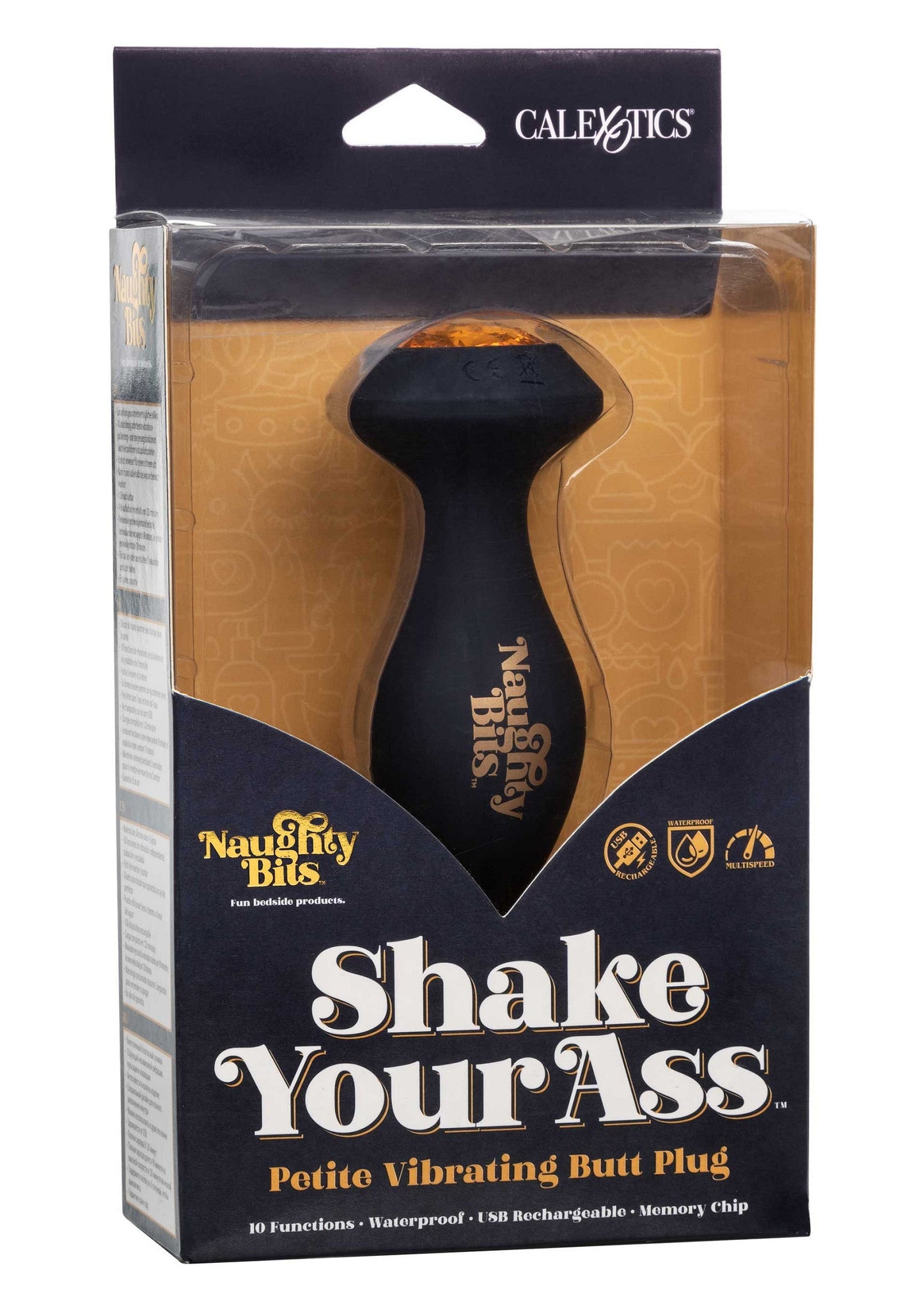 14187 calexotics naughty bits shake your ass vibrating butt plug