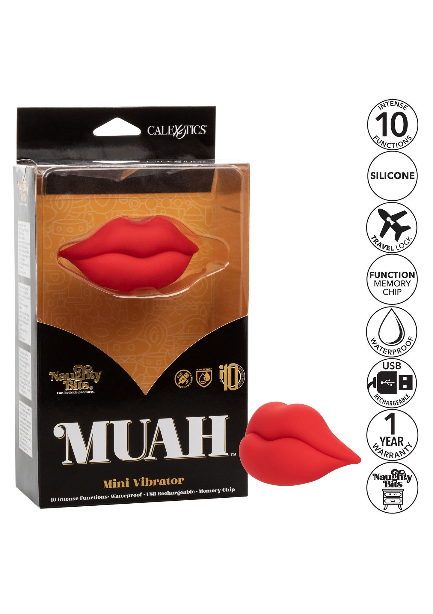 14189 calexotics naughty bits muah mini vibrator