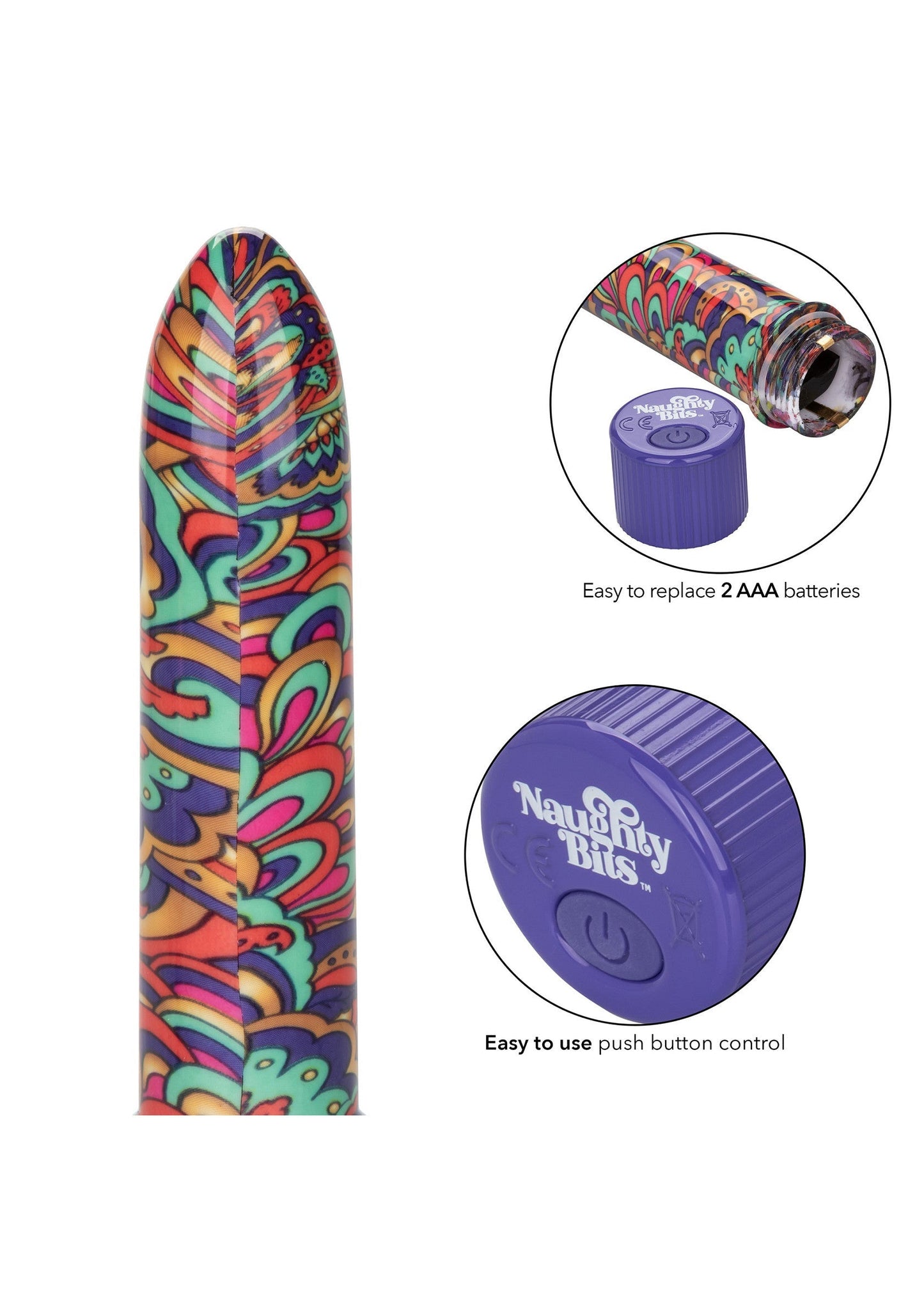 14190 calexotics naughty bits shake it off mini vibrator
