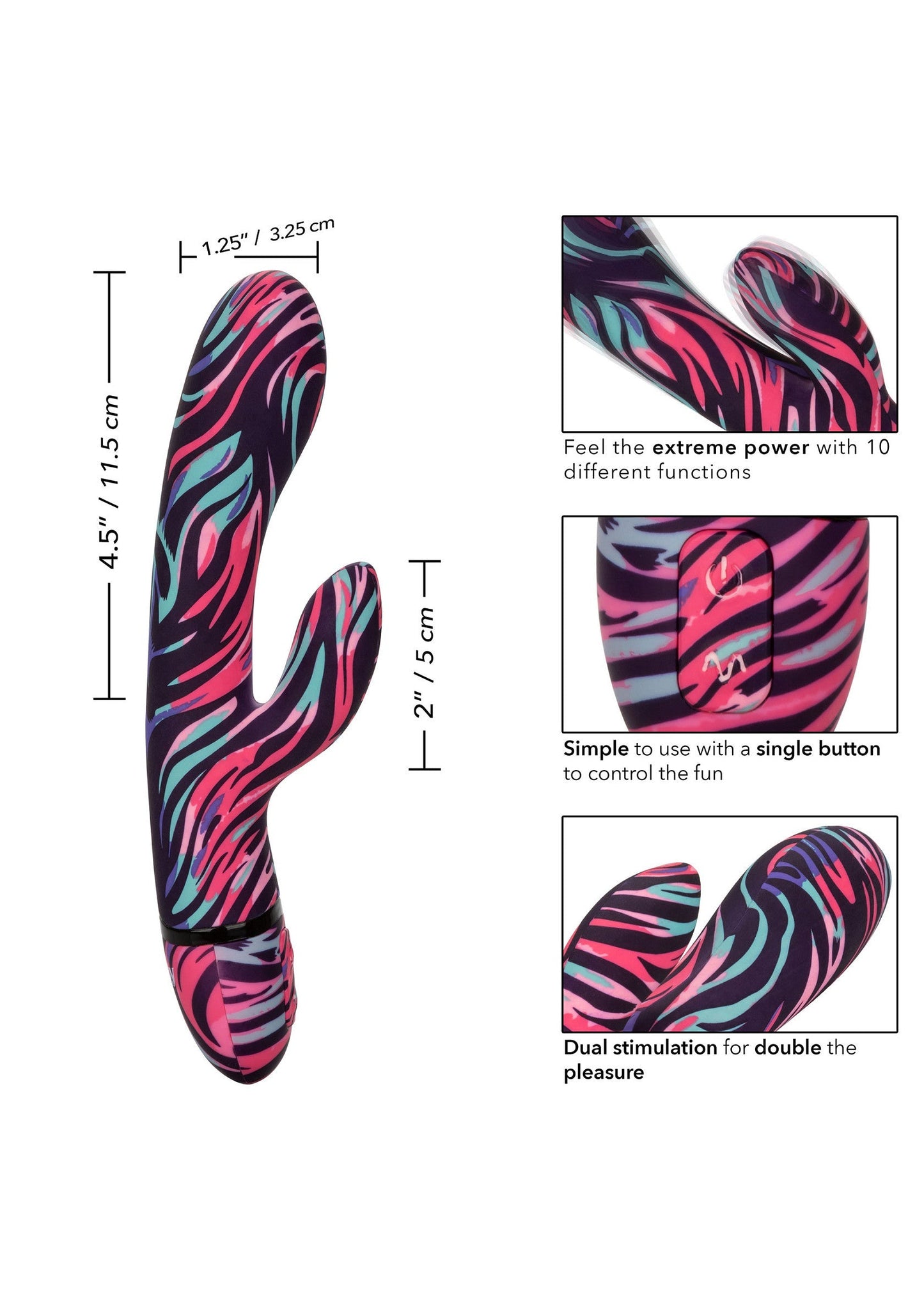 14195 calexotics naughty bits menage a moi dual wand