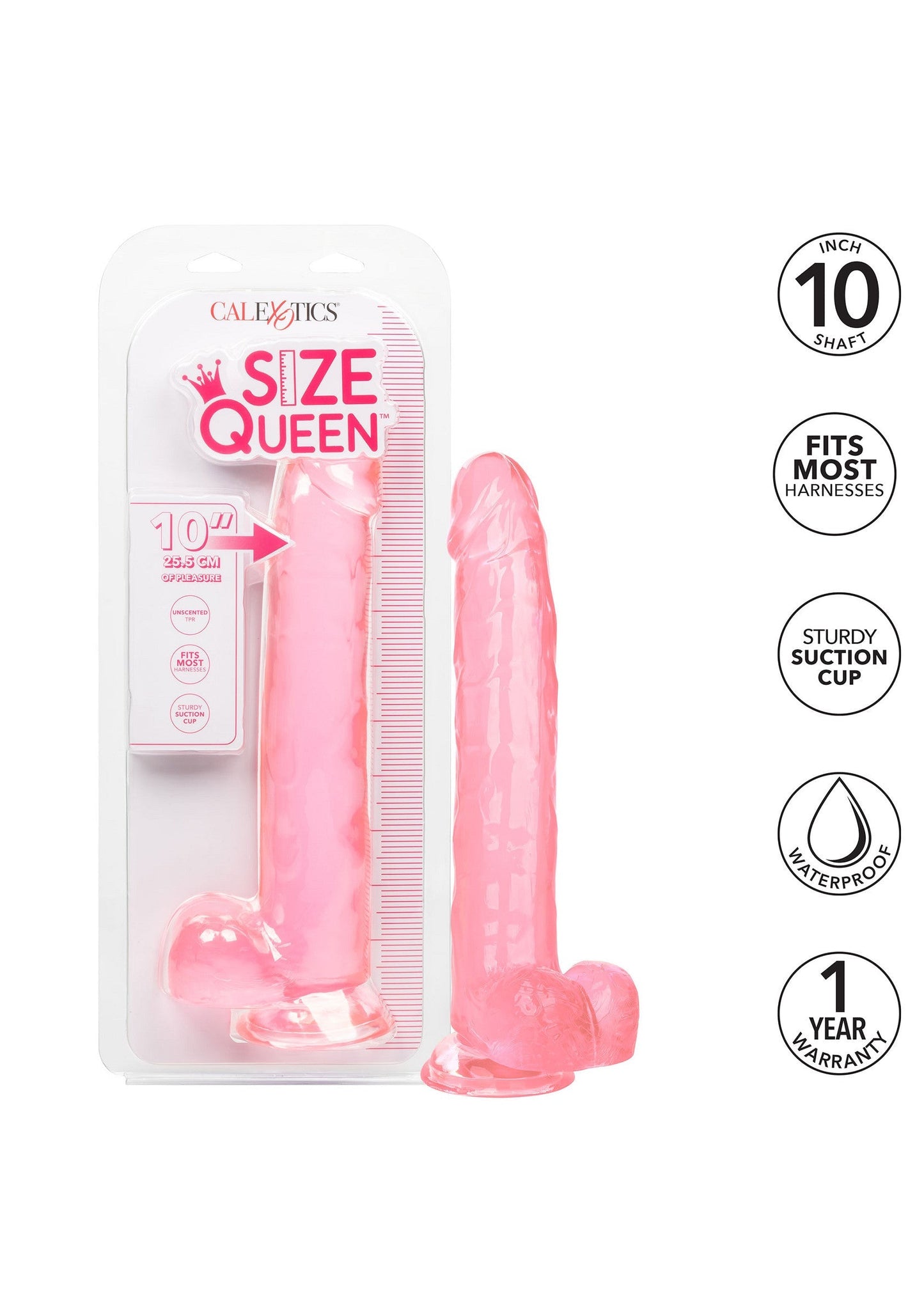 14513 calexotics size queen queen size dong 10 inch