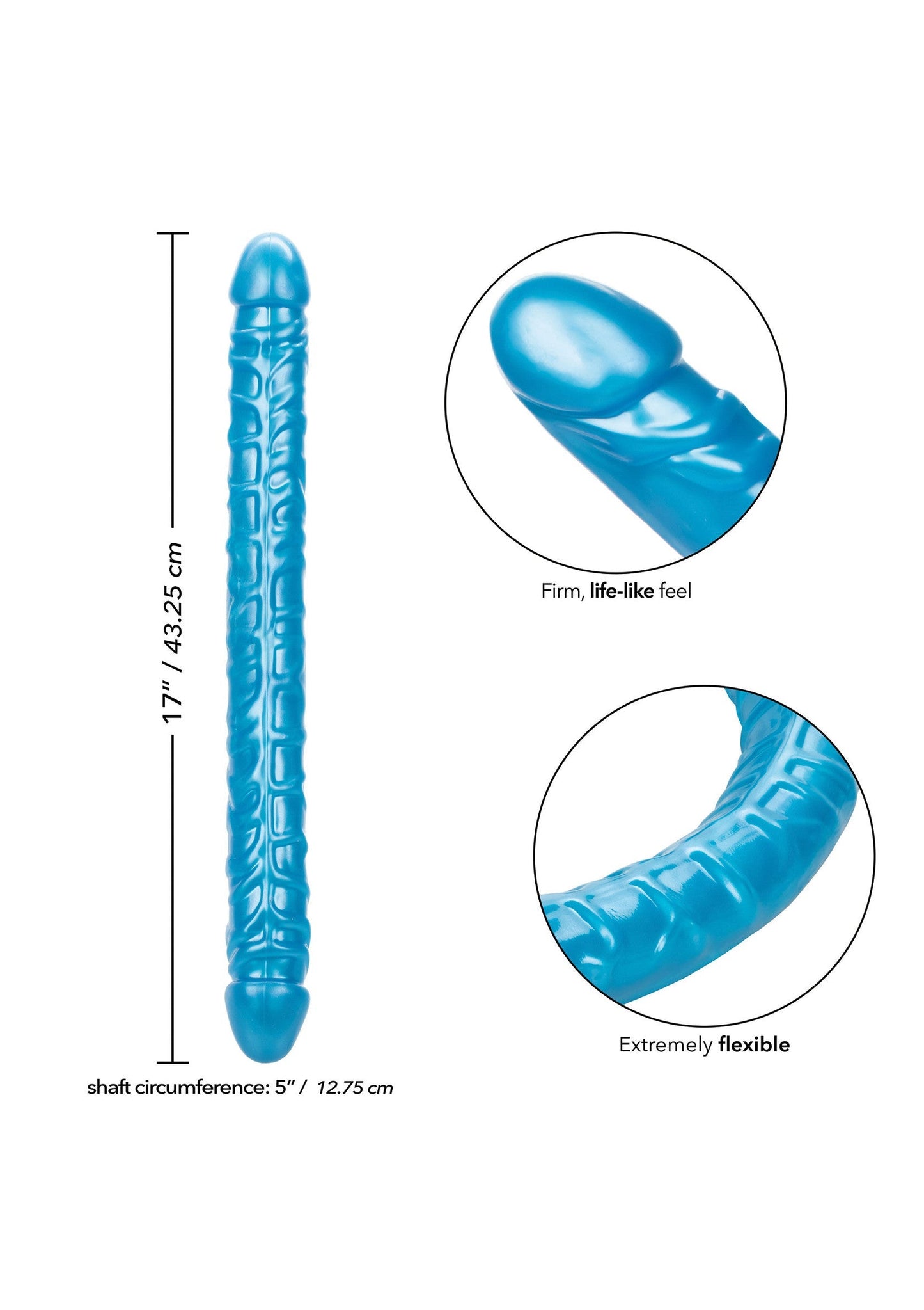 14515 calexotics size queen size queen double dong 17 inch
