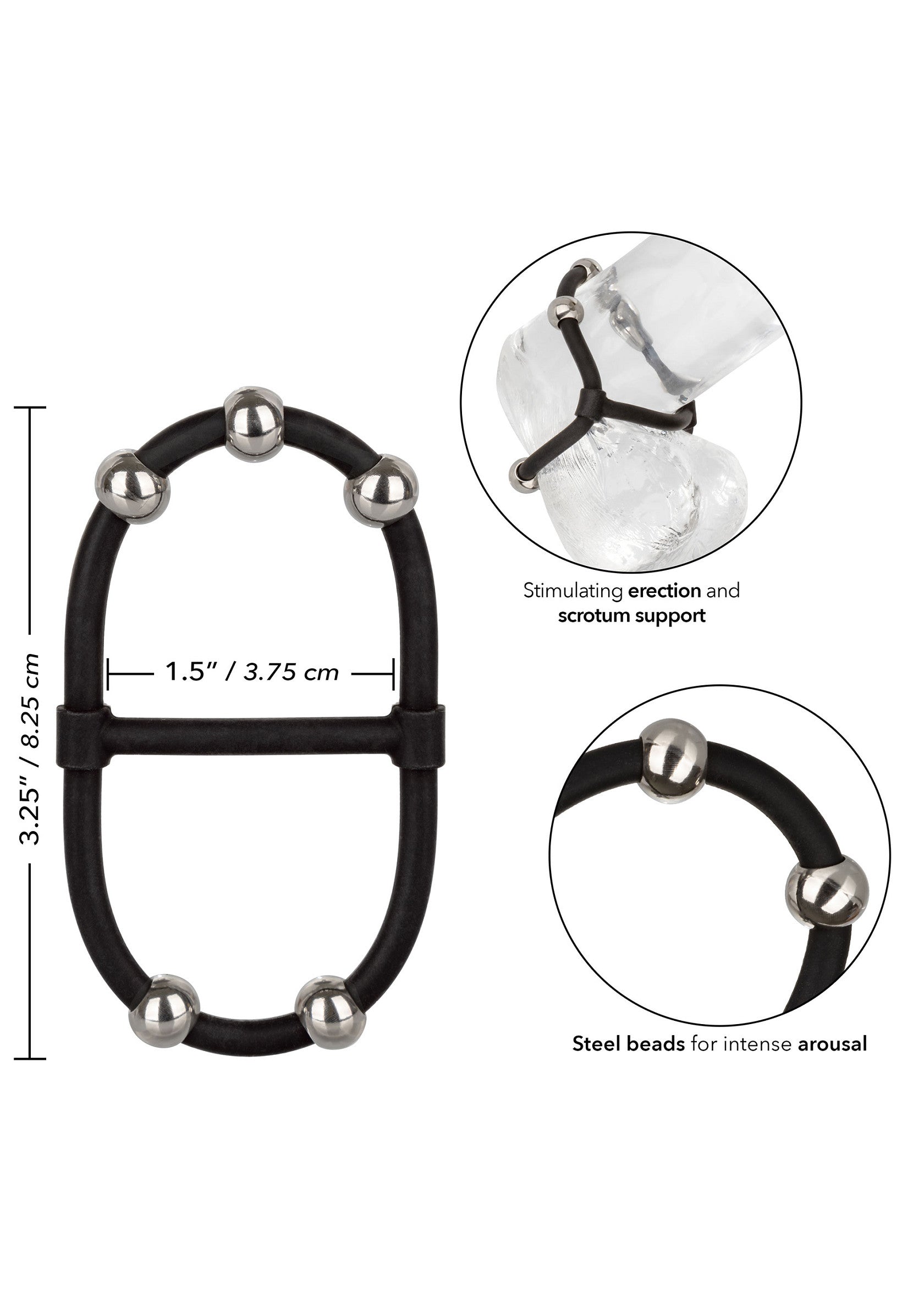 14551 calexotics rings beaded dual silicone maximizer