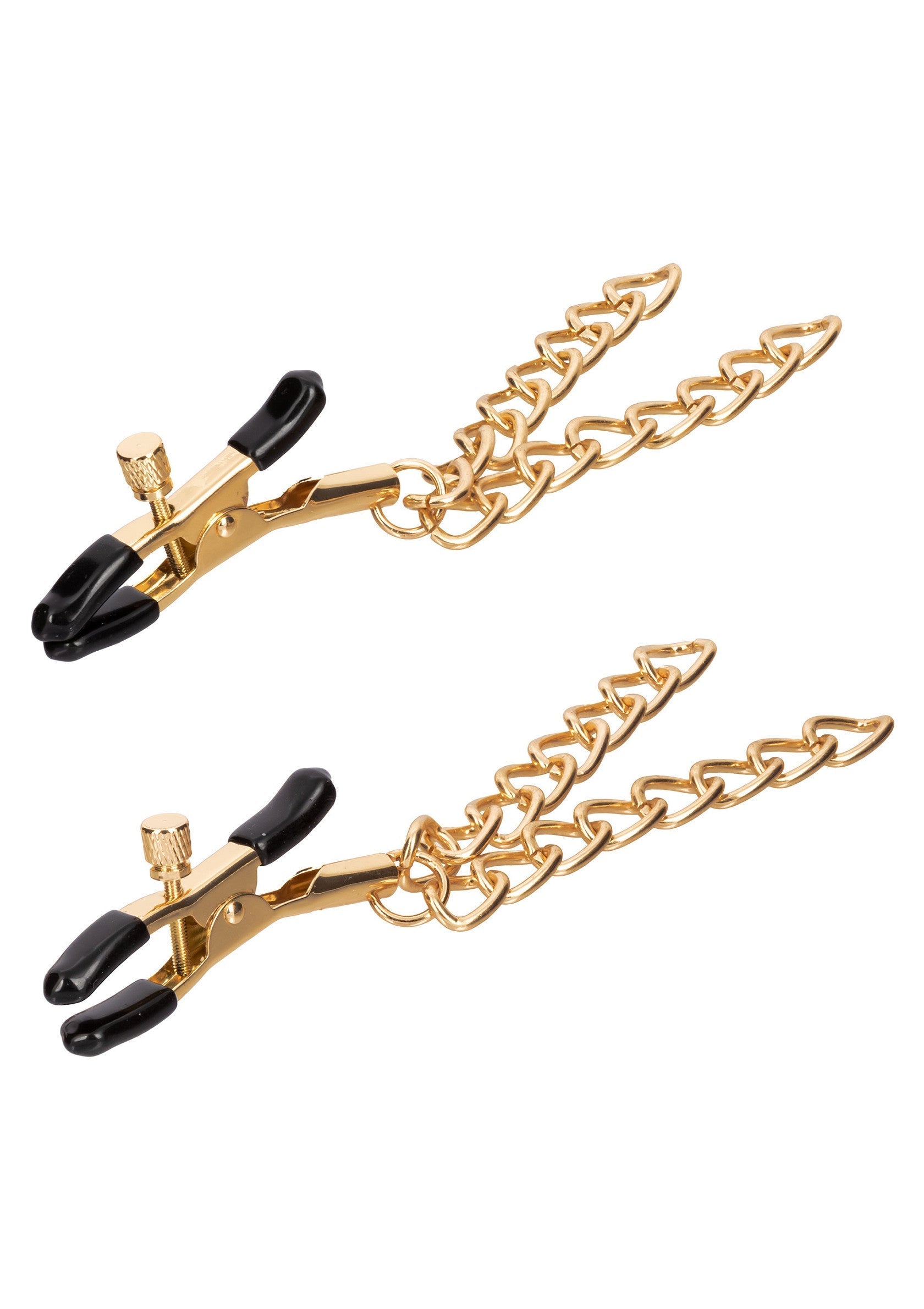 14641 calexotics ride em ride em denim nipple clamps