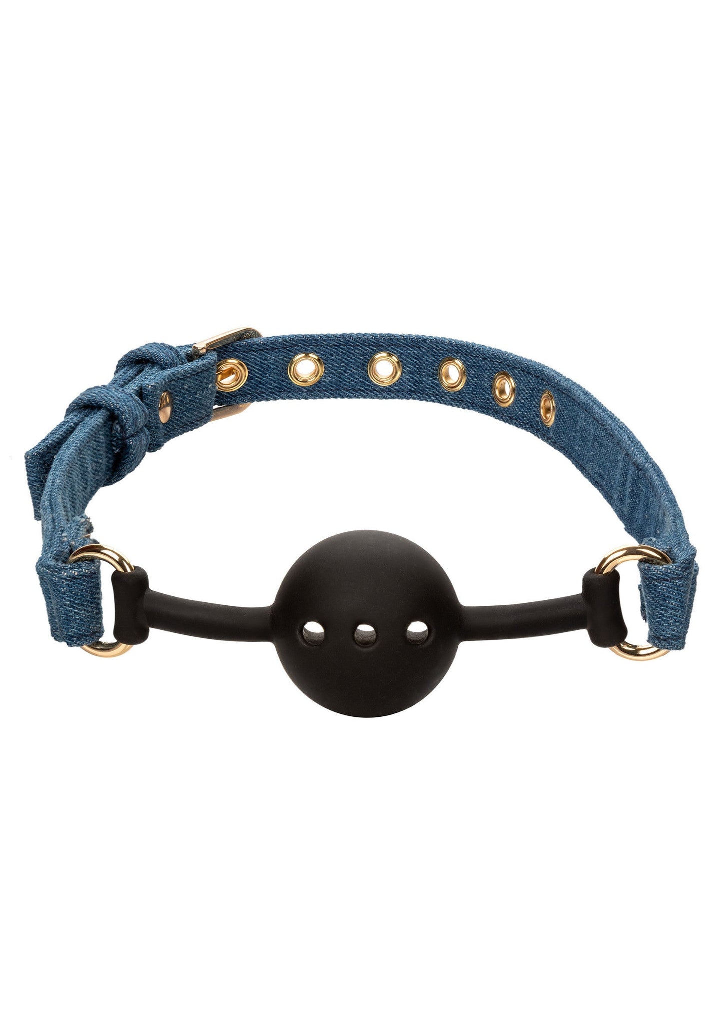 14643 calexotics ride em ride em denim ball gag