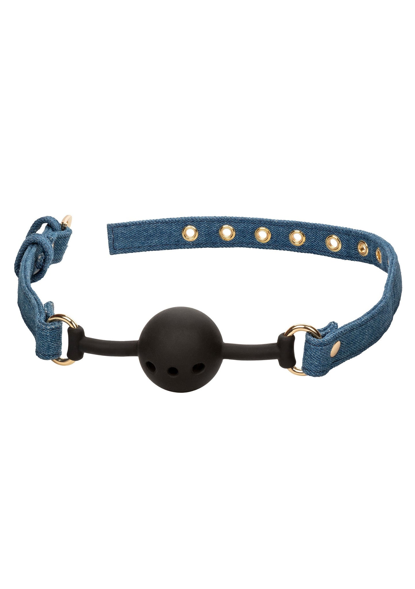 14643 calexotics ride em ride em denim ball gag