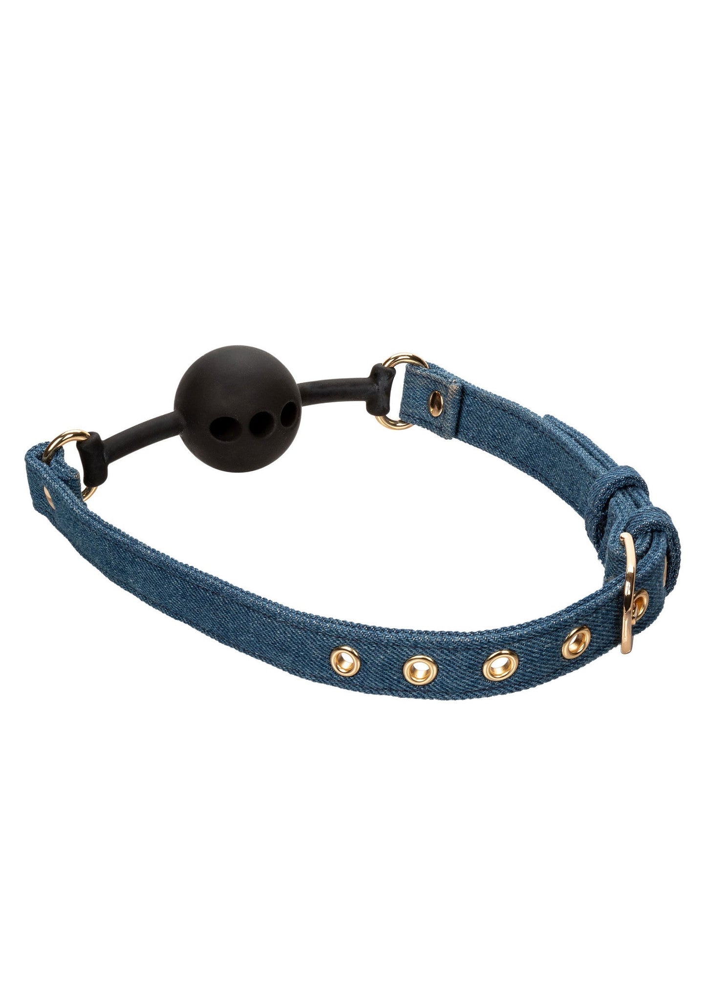 14643 calexotics ride em ride em denim ball gag