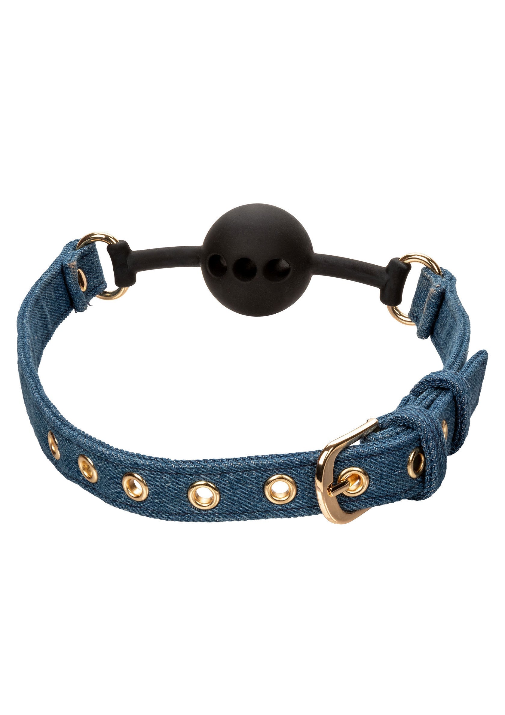 14643 calexotics ride em ride em denim ball gag